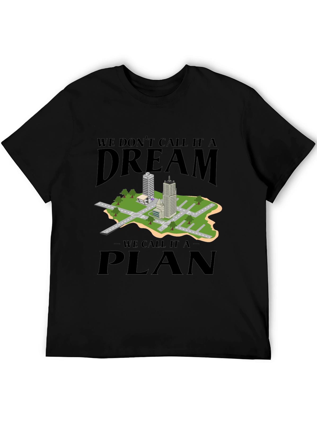 Dream Plan Cityscape Graphic Tee