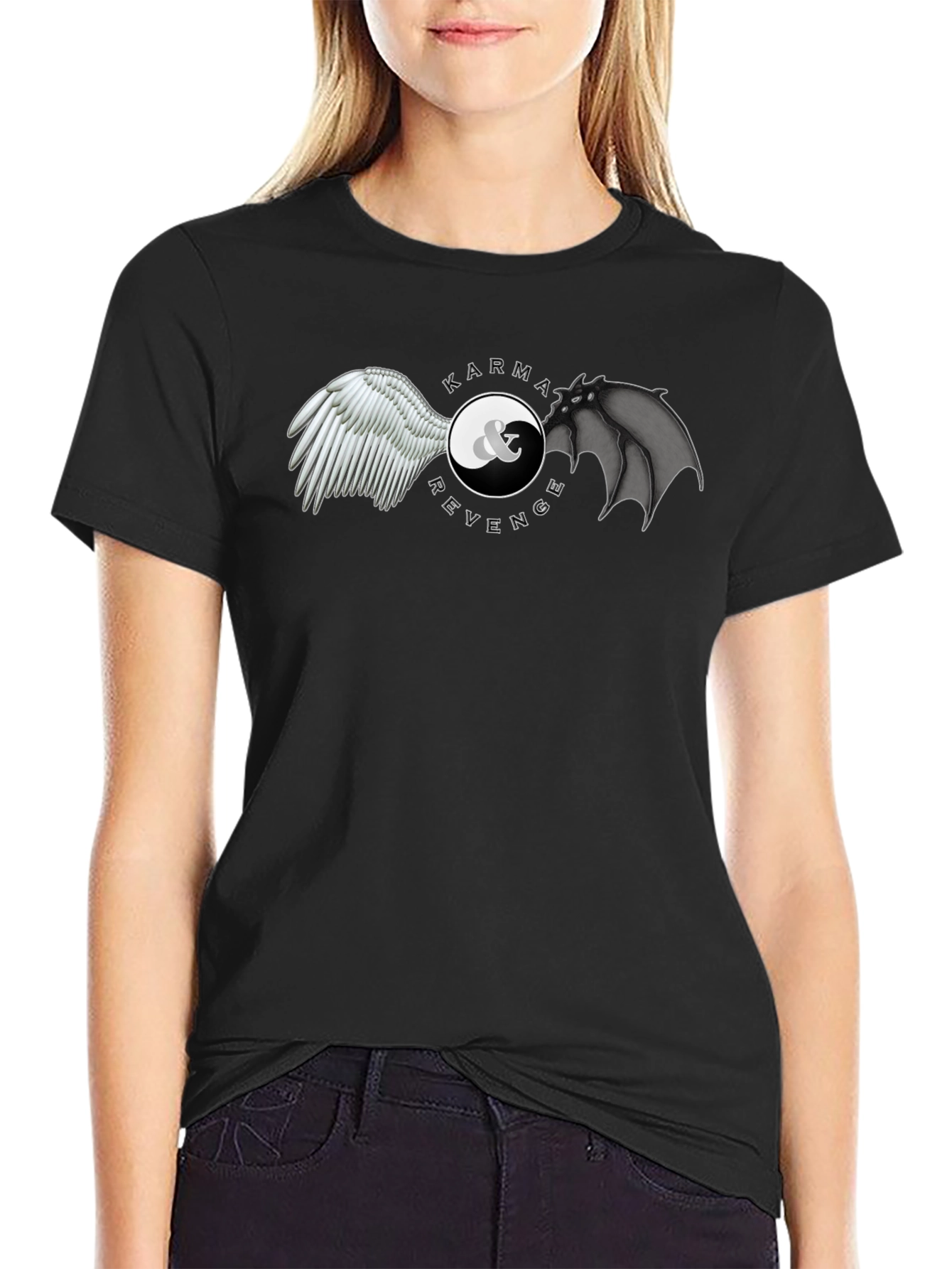 Karma & Revenge Graphic T-Shirt - Balance Design