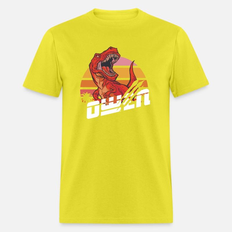 OWEN - Lovely boy name with T-REX dino