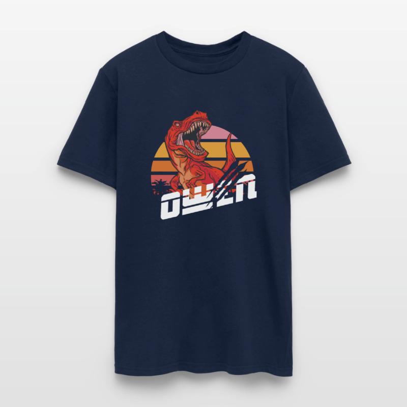 OWEN - Lovely boy name with T-REX dino