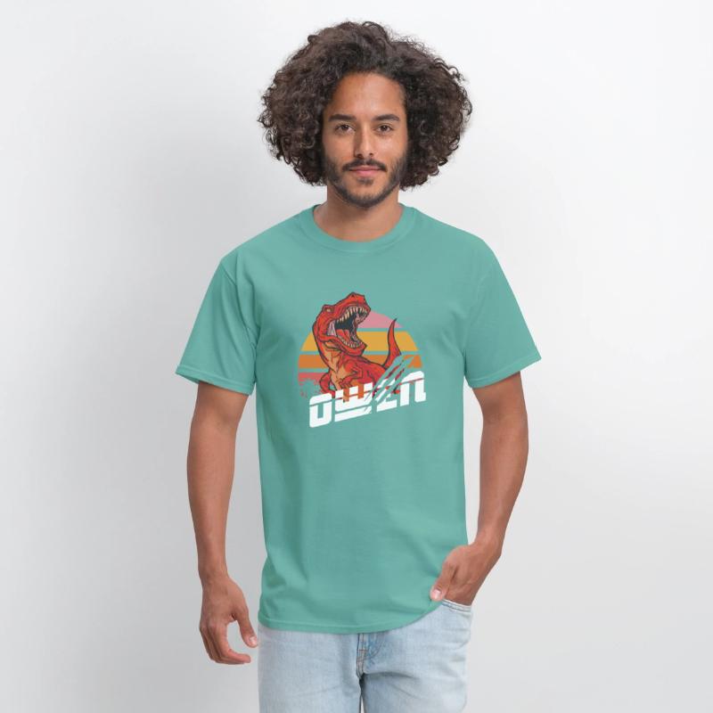 OWEN - Lovely boy name with T-REX dino