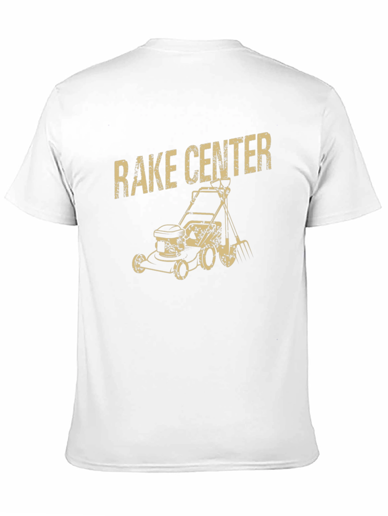 Rake Center Funny Graphic T-Shirt