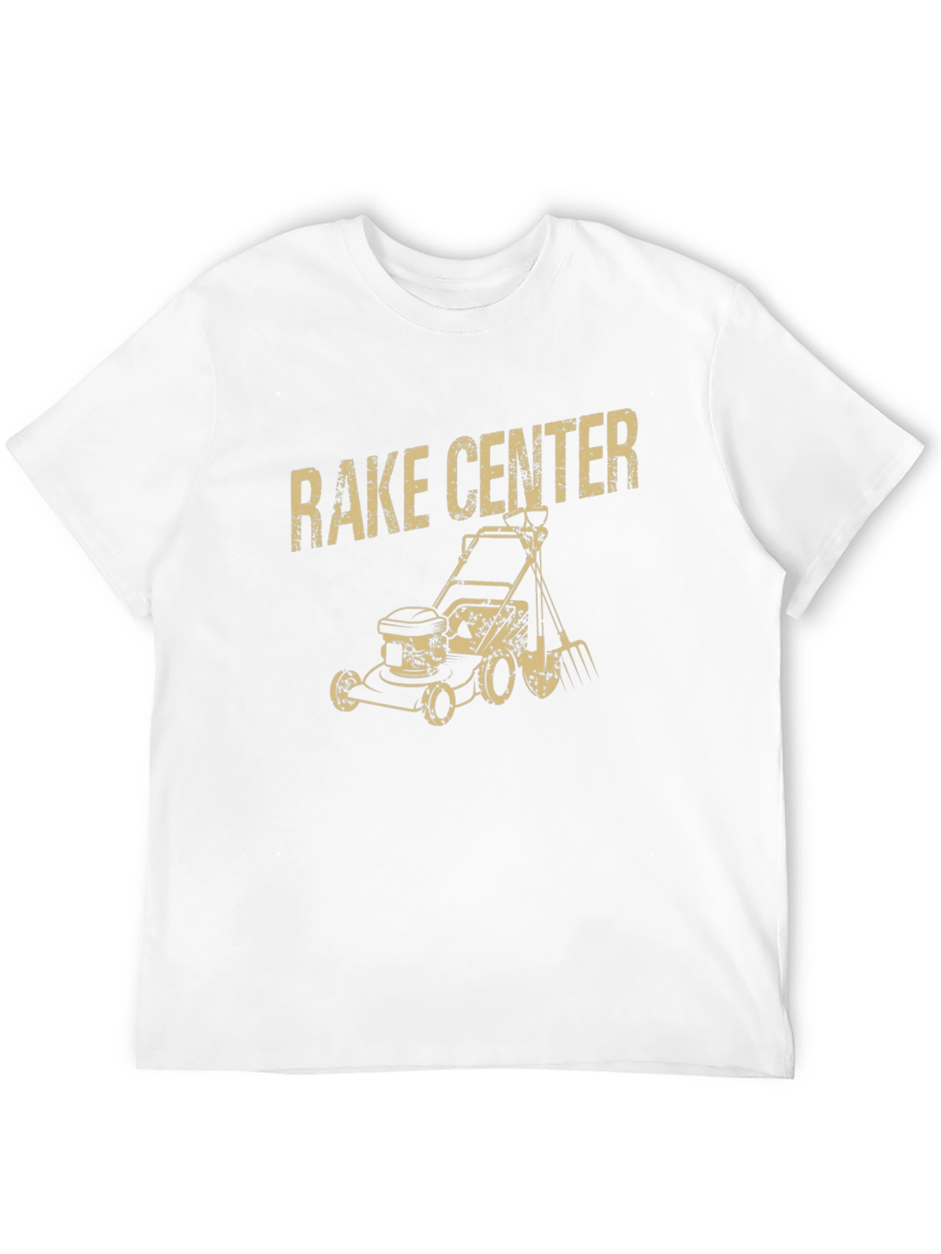 Rake Center Funny Graphic T-Shirt