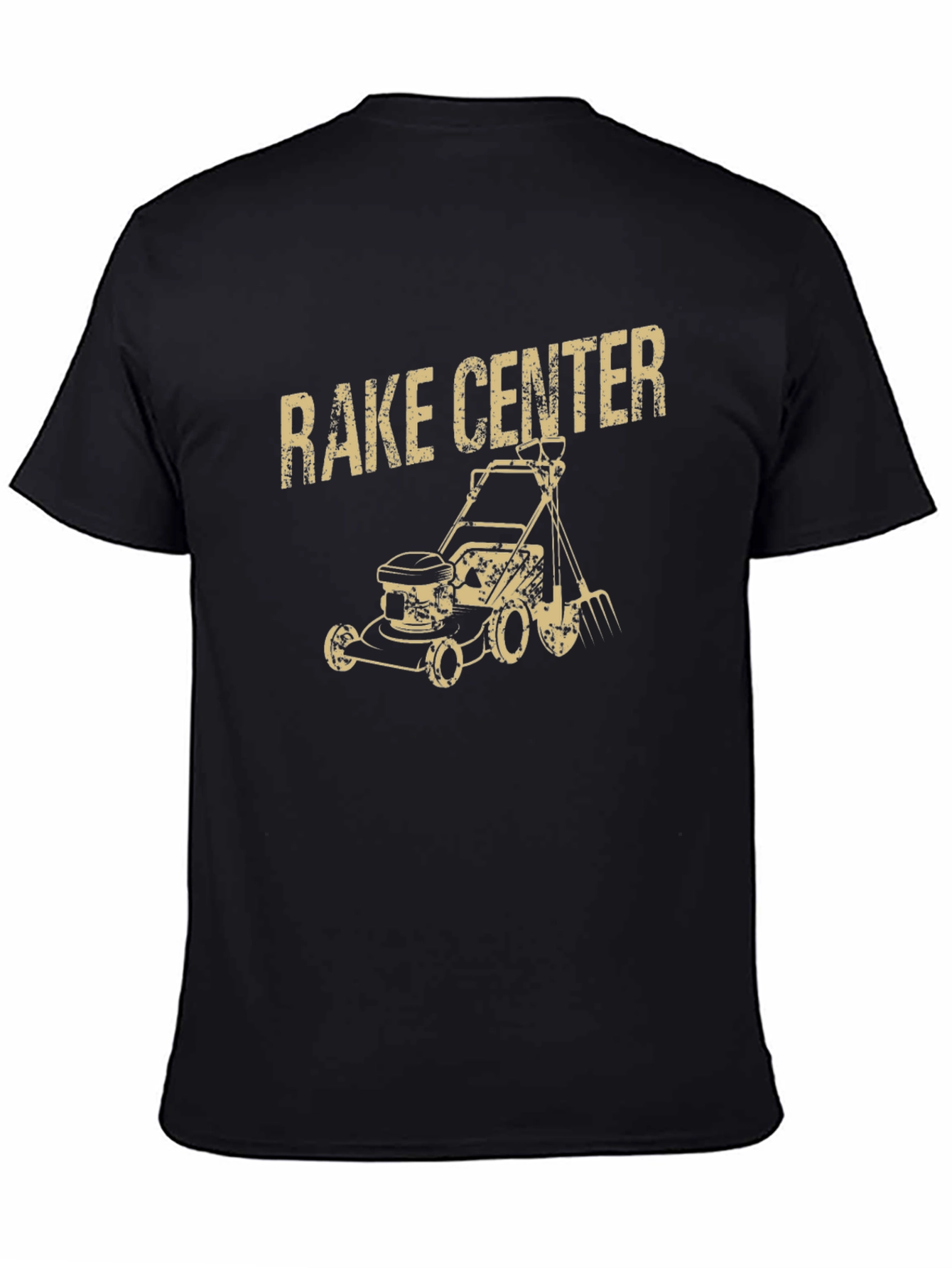 Rake Center Funny Graphic T-Shirt