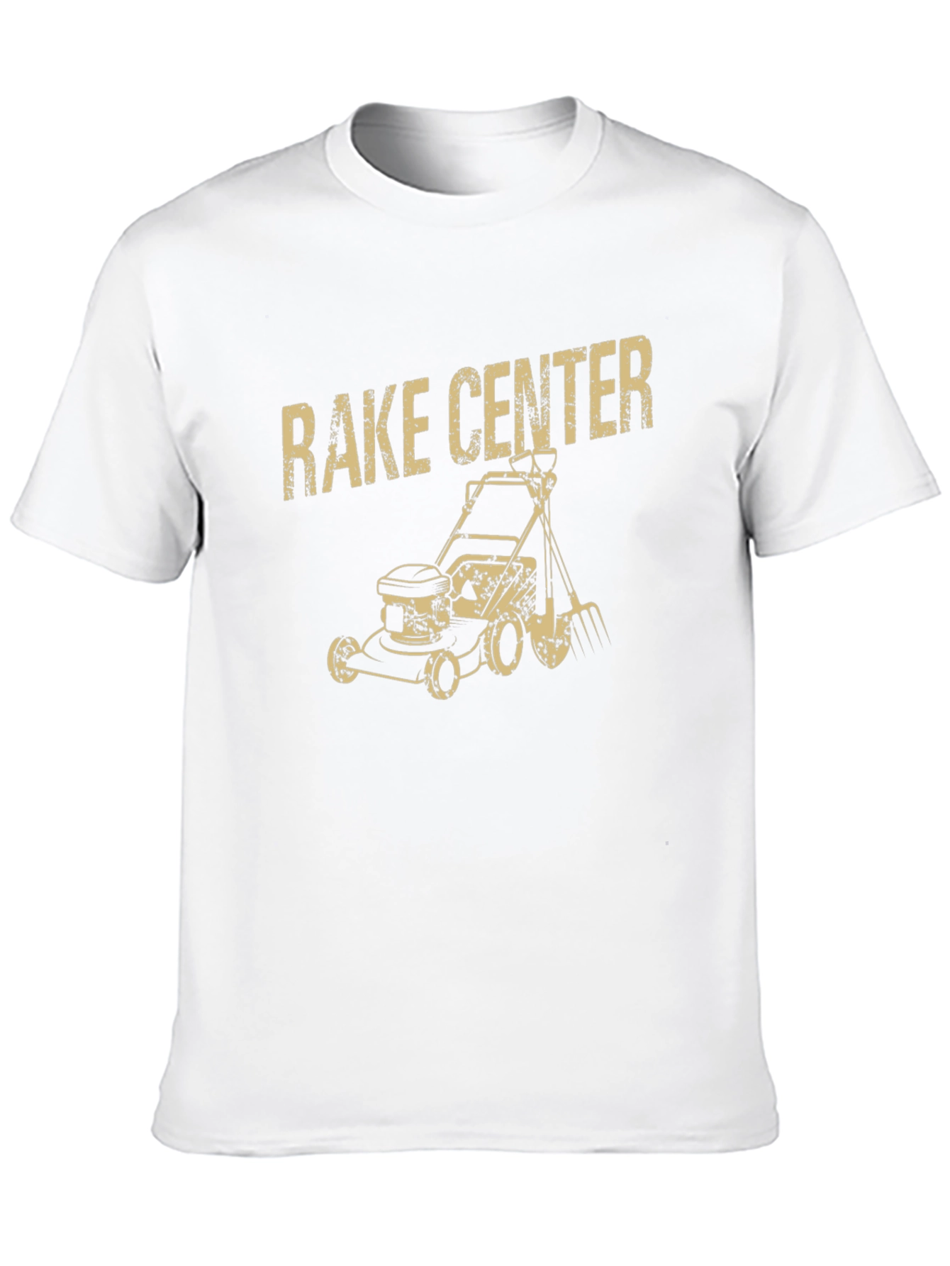 Rake Center Funny Graphic T-Shirt