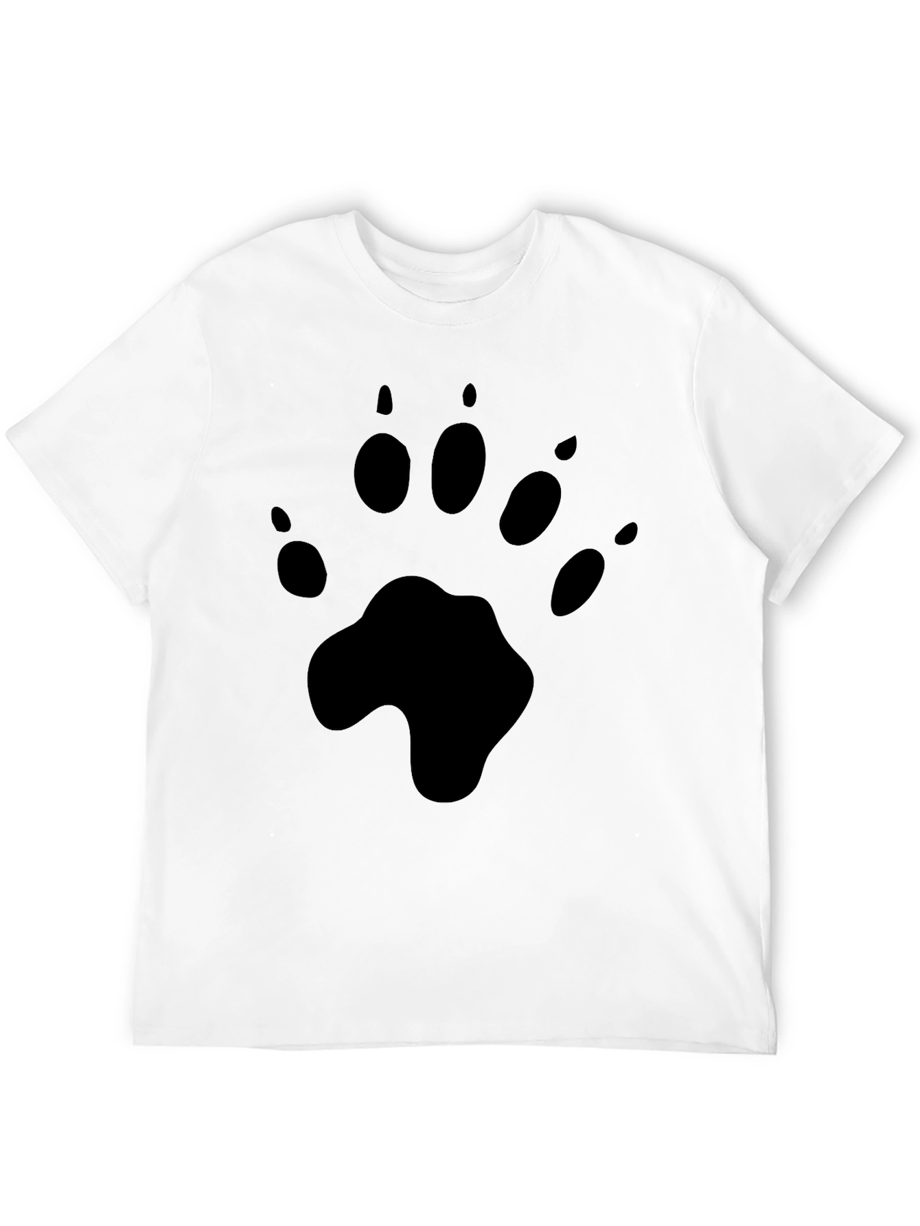 Black Paw Print Graphic Tee