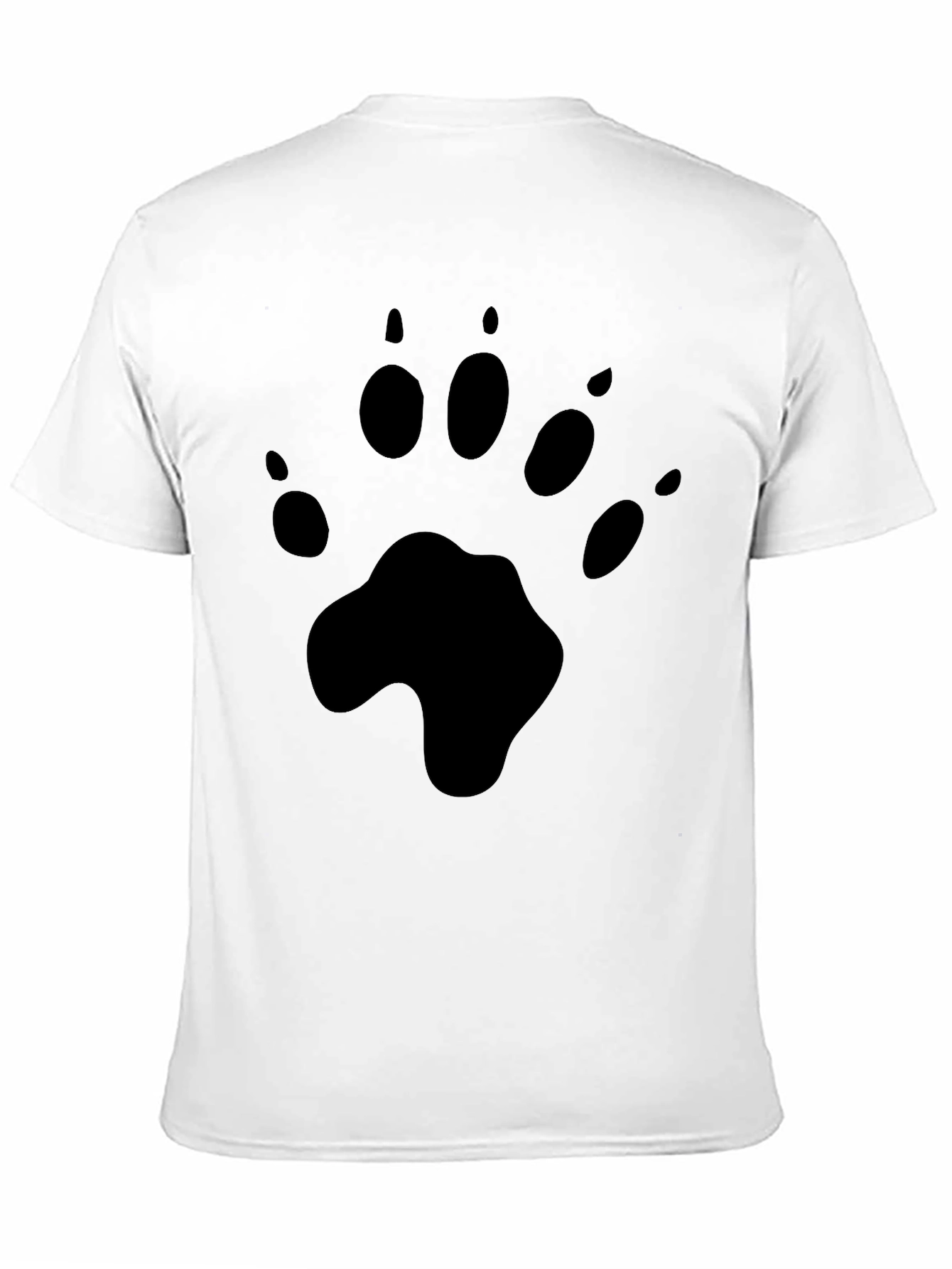 Black Paw Print Graphic Tee