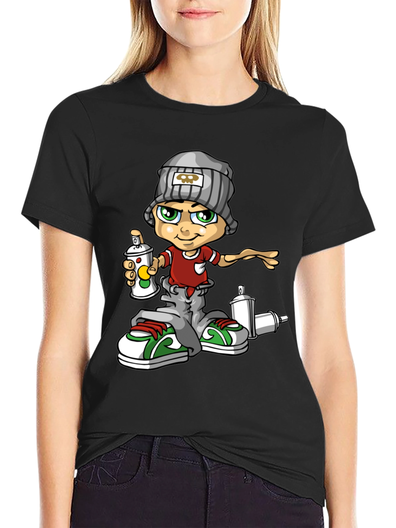 Graffiti Artist Graphic Tee - Cool Urban Style