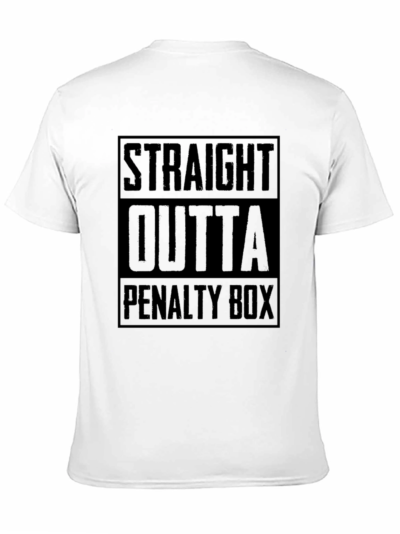 Straight Outta Penalty Box Black Graphic Tee