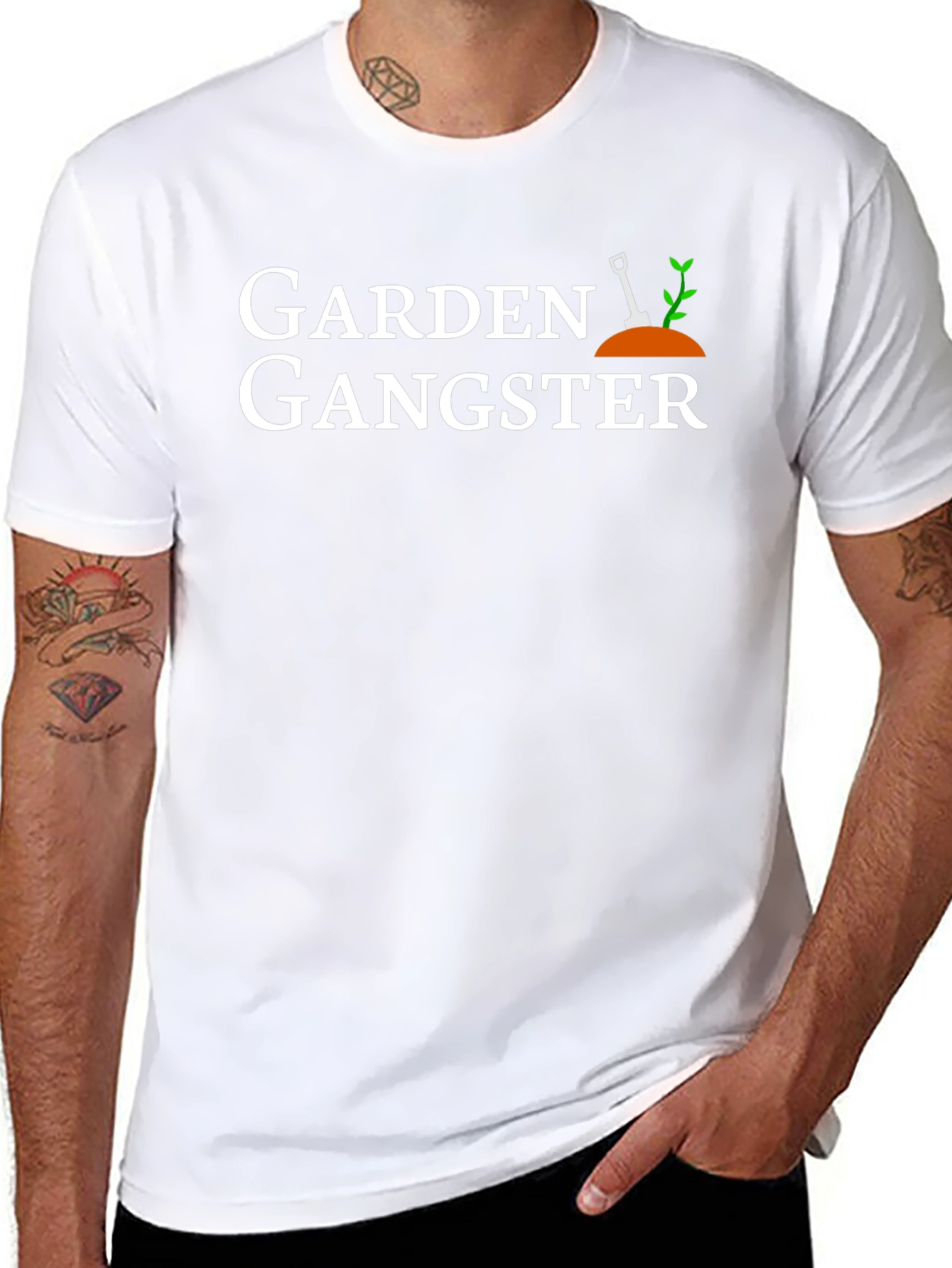 Garden Gangster Graphic T-Shirt - Black