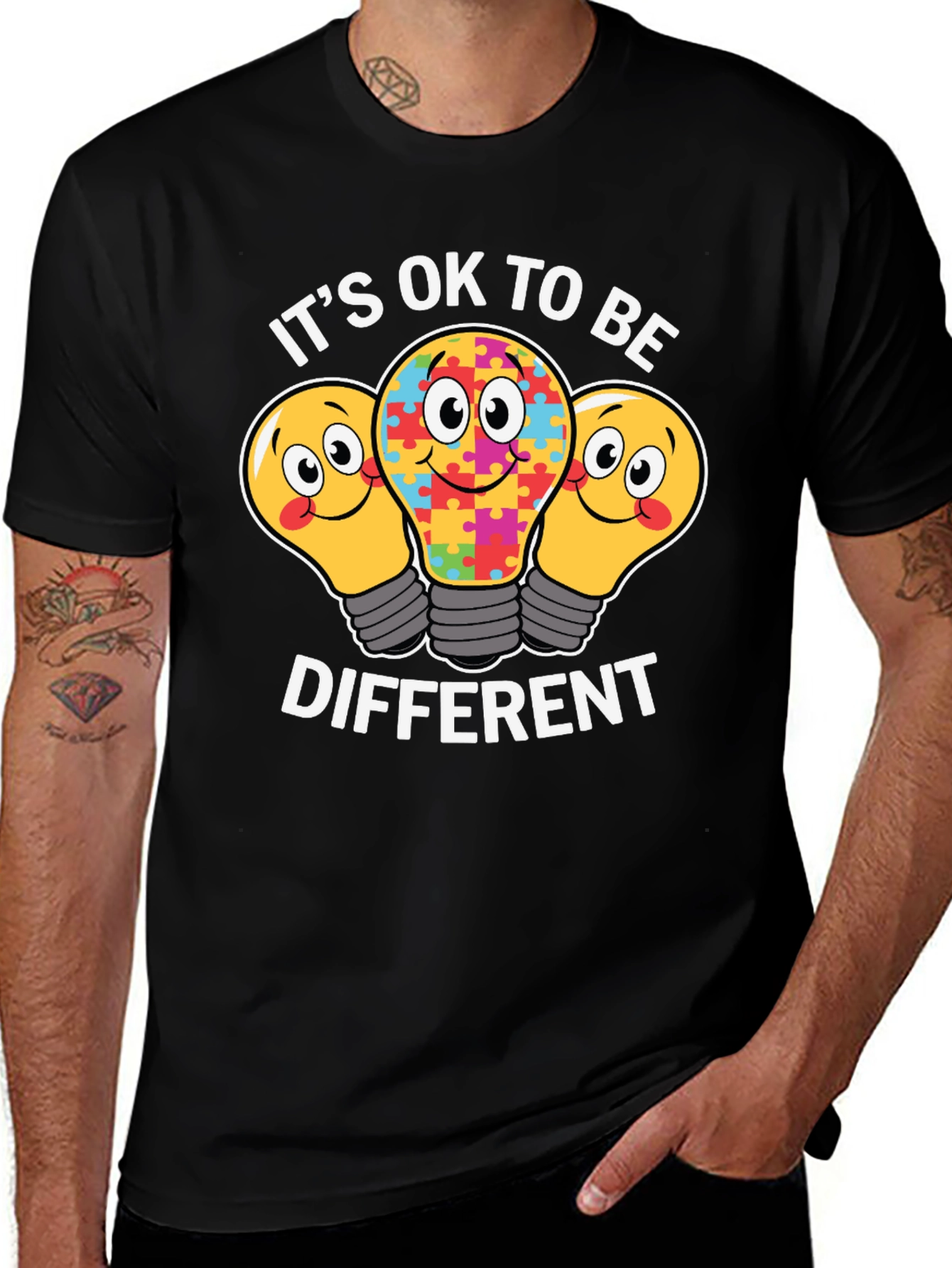 Autism Awareness T-Shirt Different Is Ok