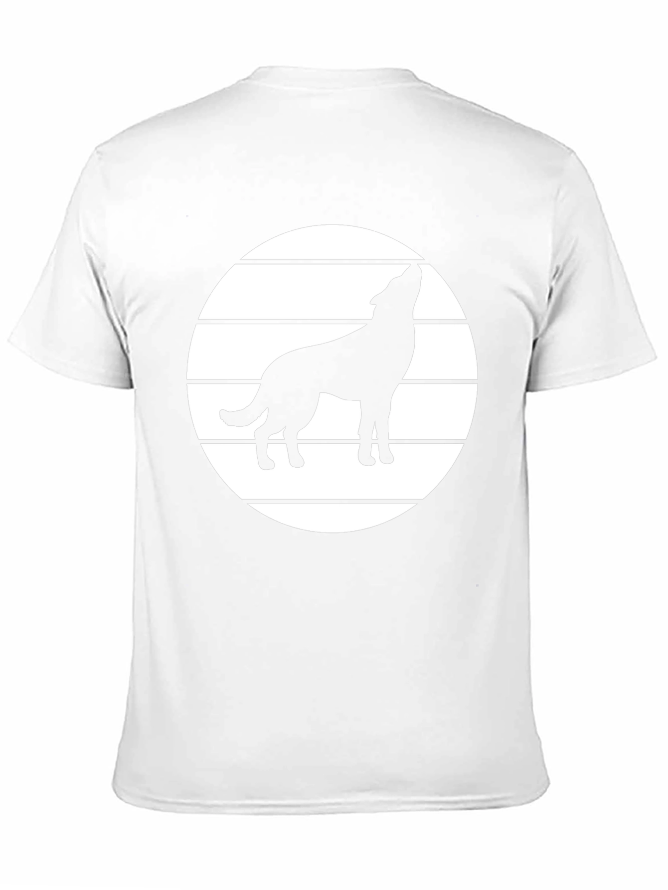 Wolf Howling T-Shirt - Graphic Tee - Black