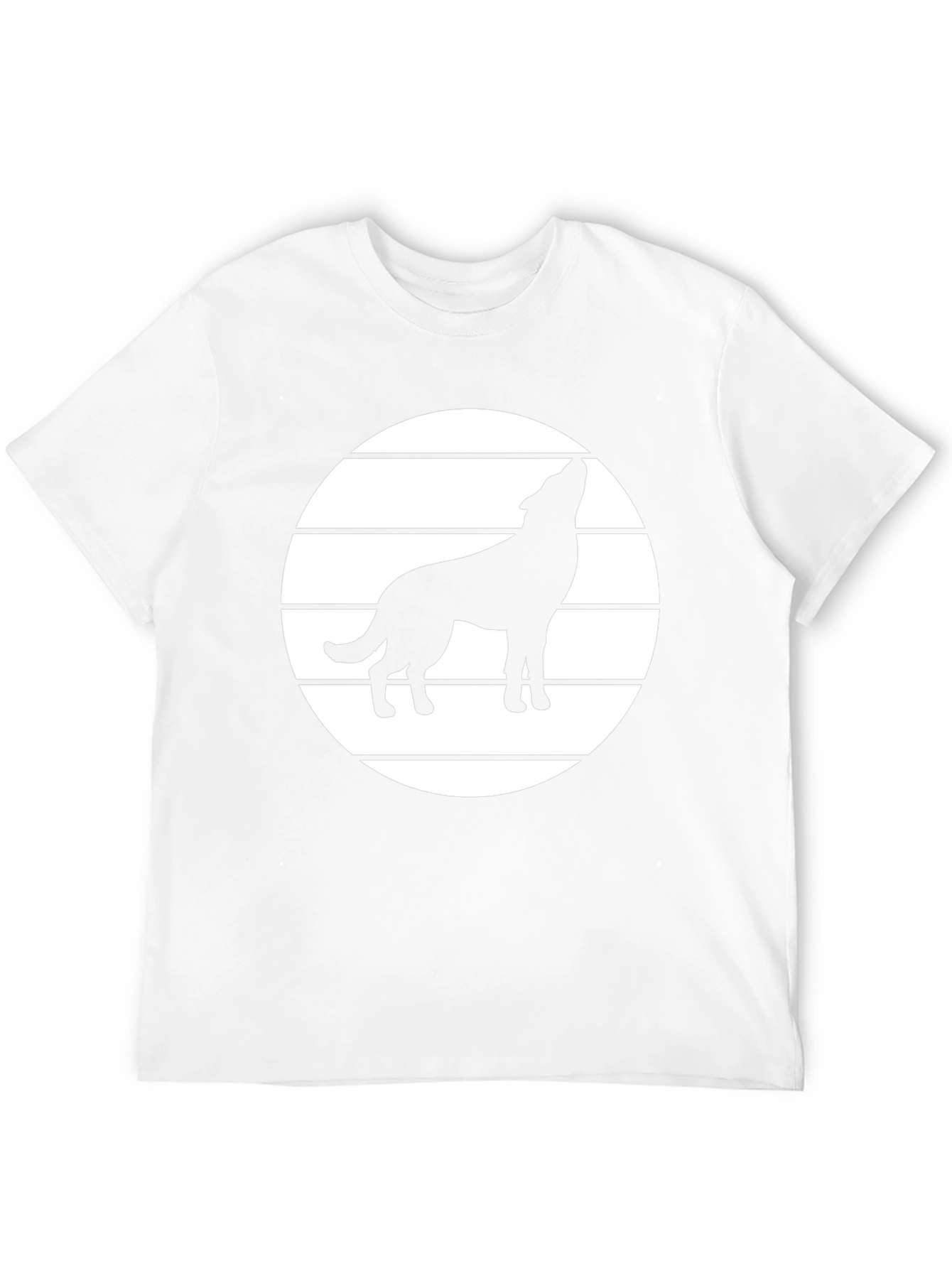 Wolf Howling T-Shirt - Graphic Tee - Black
