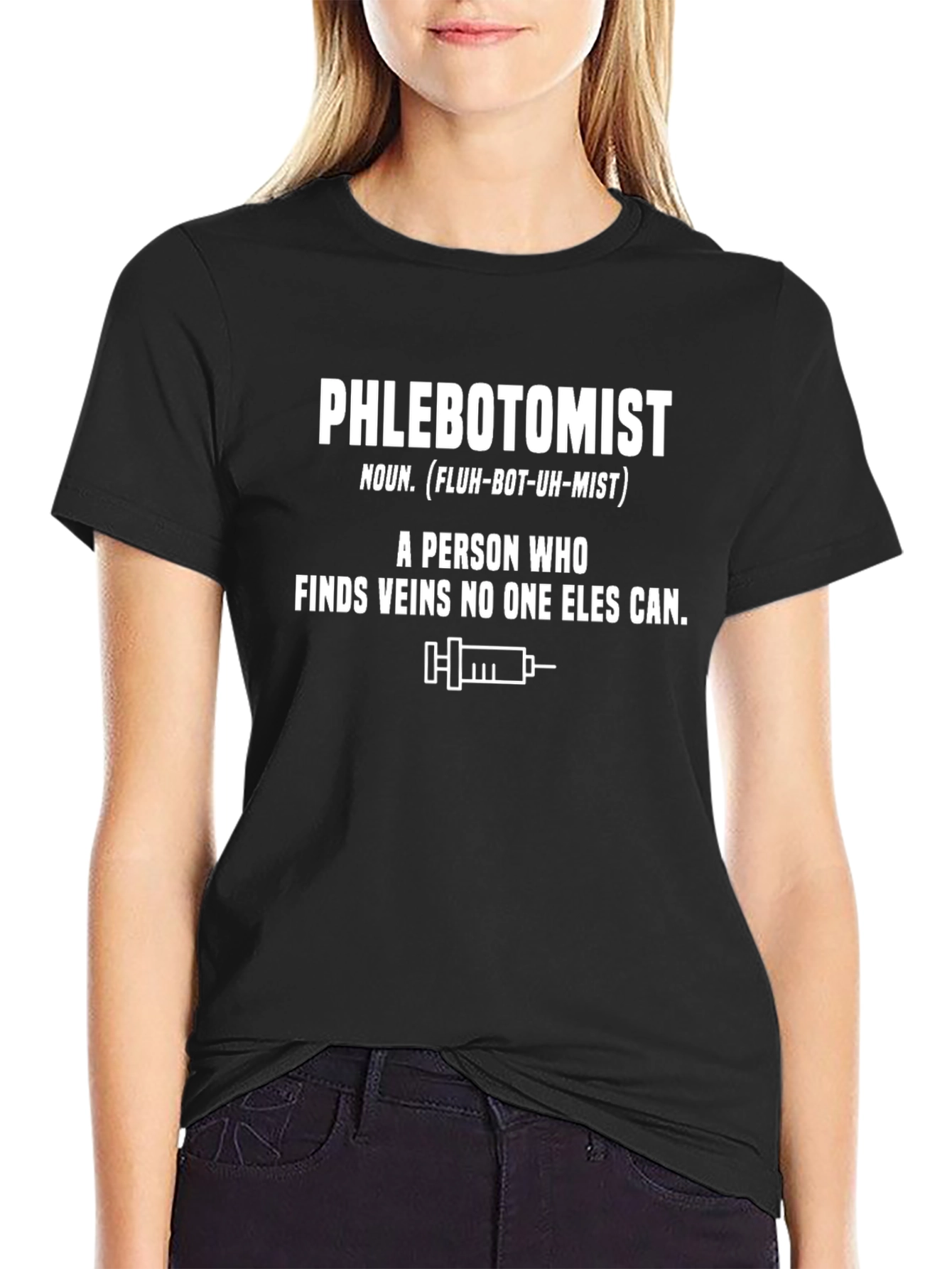 Phlebotomist Definition T-Shirt Funny Vein Finder Tee
