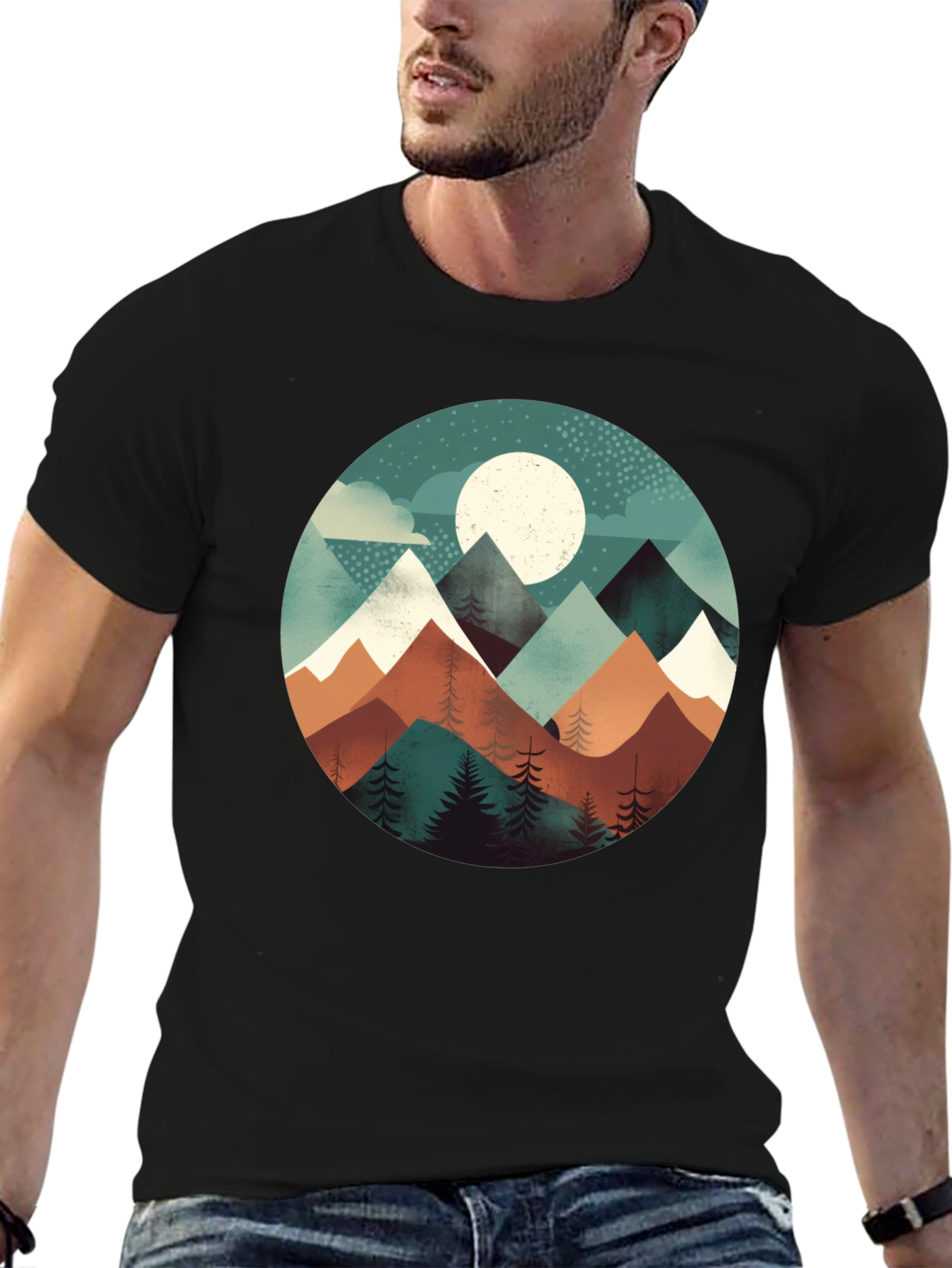 Mountain Vista Graphic Tee - Nature Inspired Design