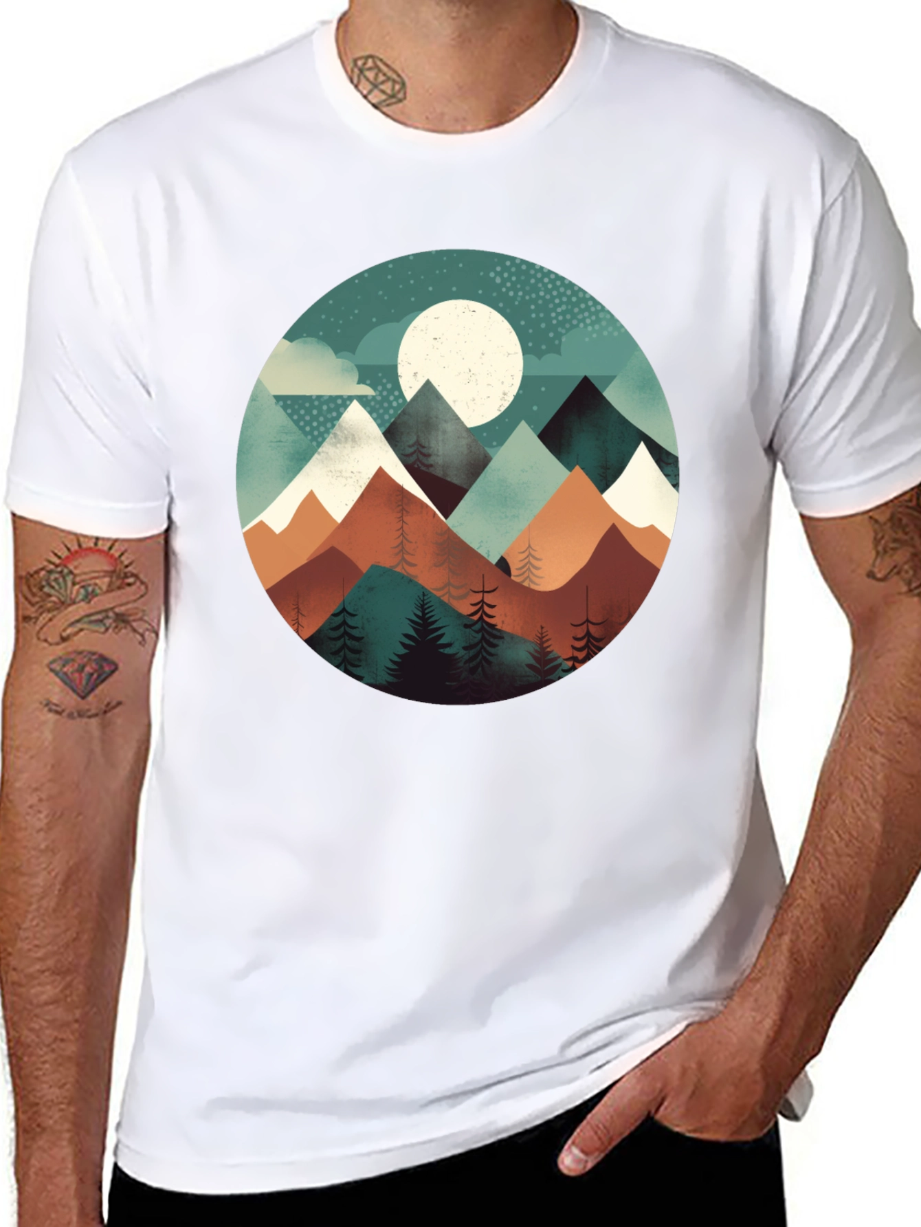 Mountain Vista Graphic Tee - Nature Inspired Design