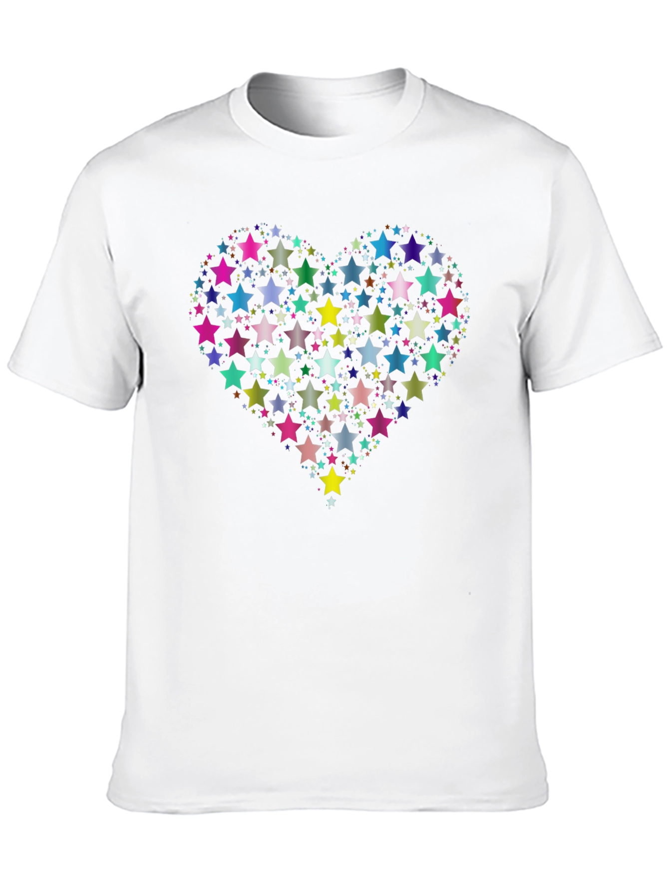 Star Heart Graphic Black T-Shirt