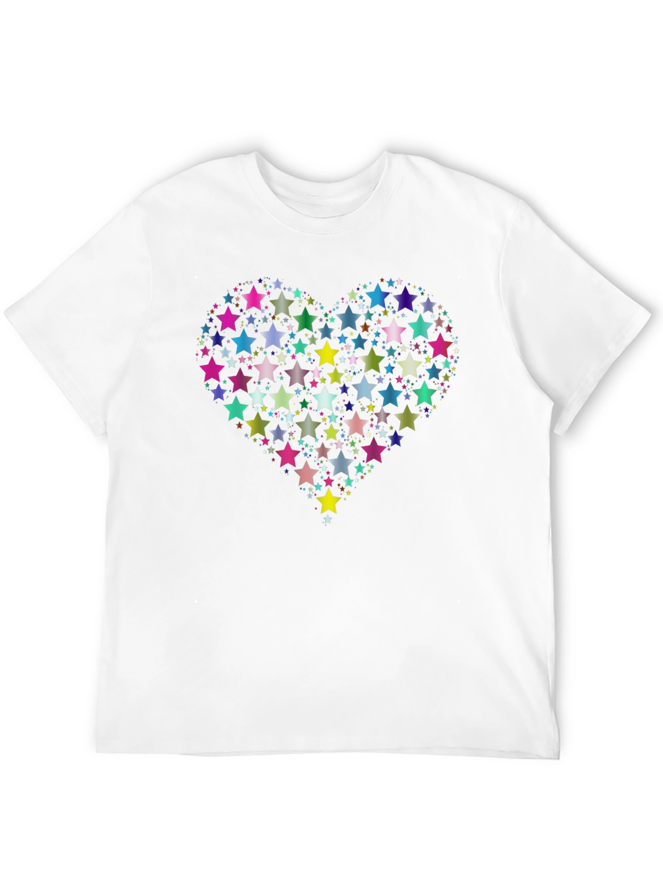 Star Heart Graphic Black T-Shirt