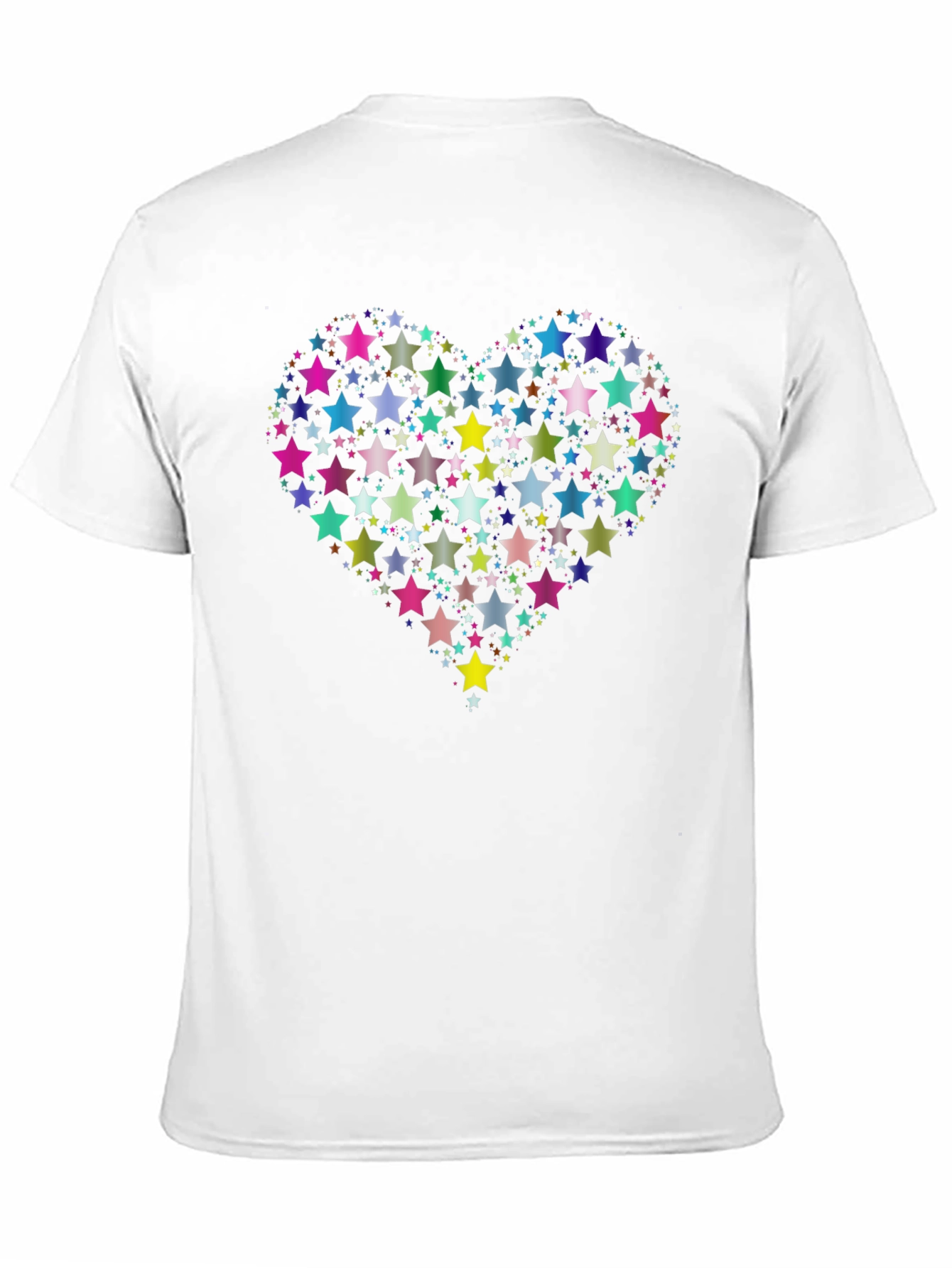 Star Heart Graphic Black T-Shirt