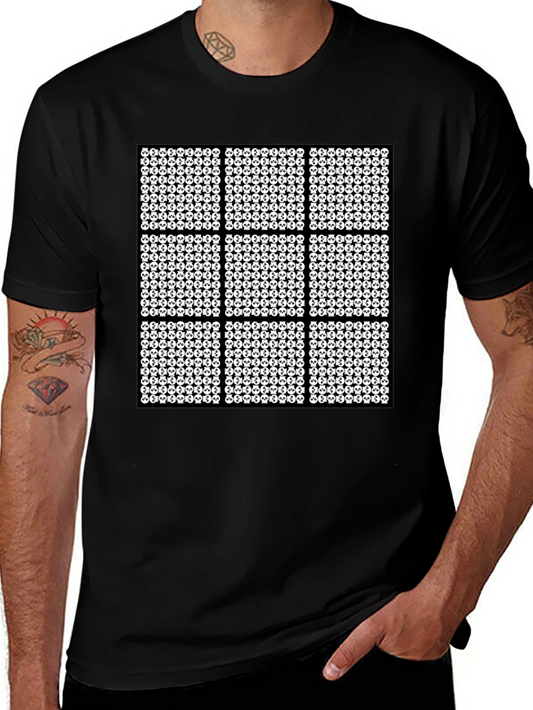 Skull Grid Graphic T-Shirt