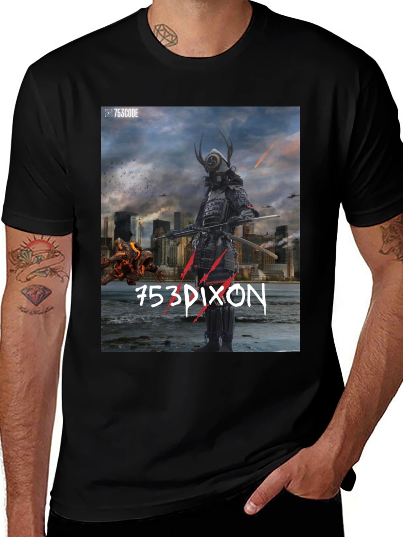 Samurai Warrior Graphic T-Shirt - Urban Style