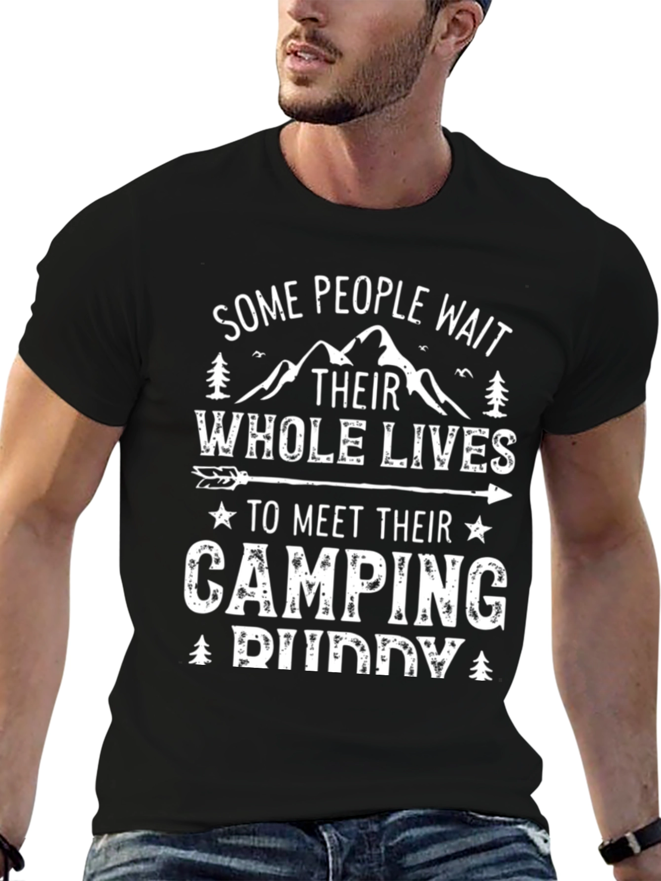 Camping Buddy Graphic Tee - Outdoor Adventure Shirt