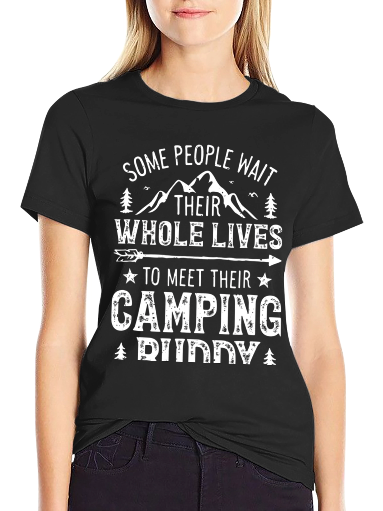 Camping Buddy Graphic Tee - Outdoor Adventure Shirt