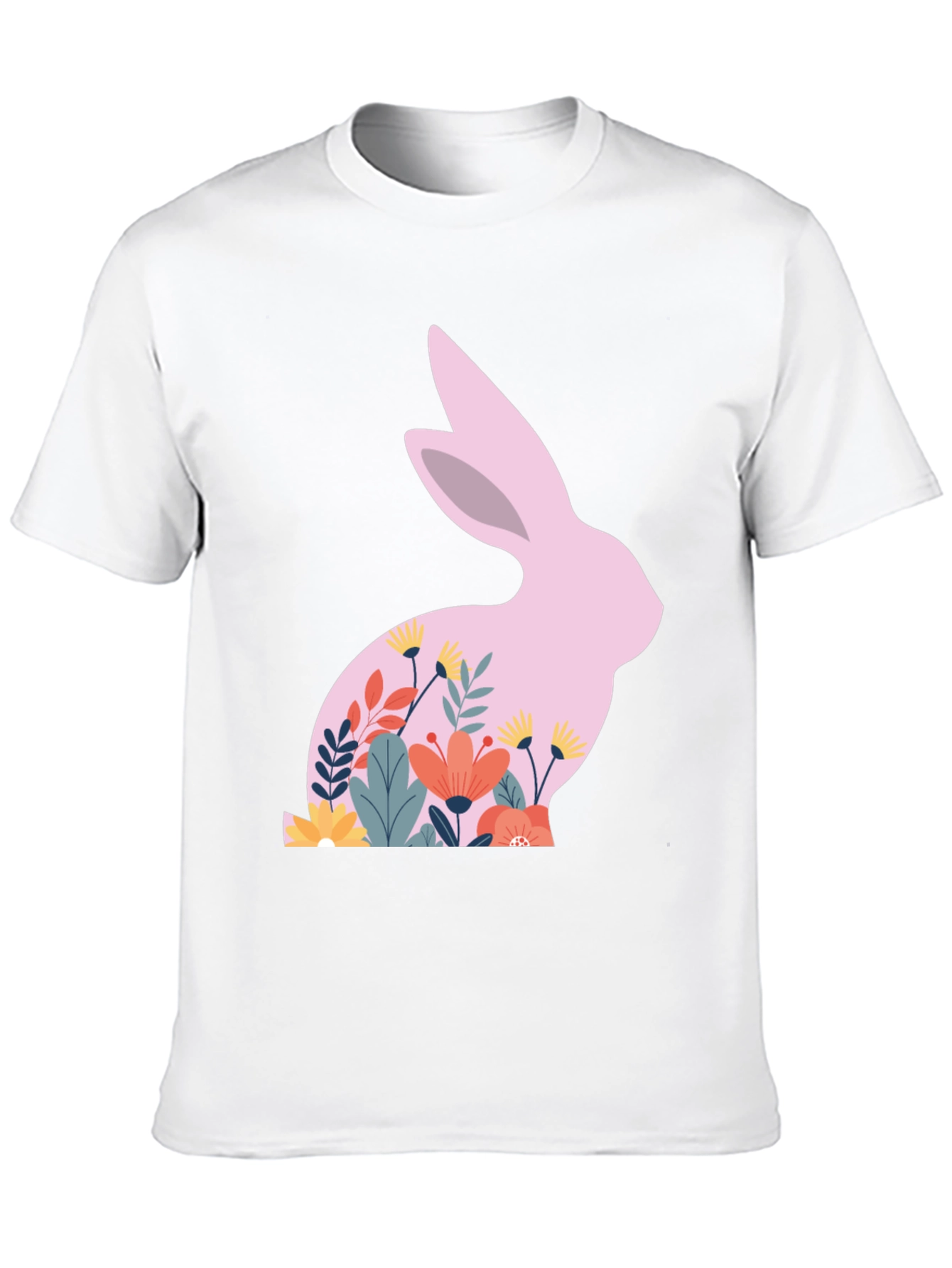 Floral Easter Bunny T-Shirt - Unisex