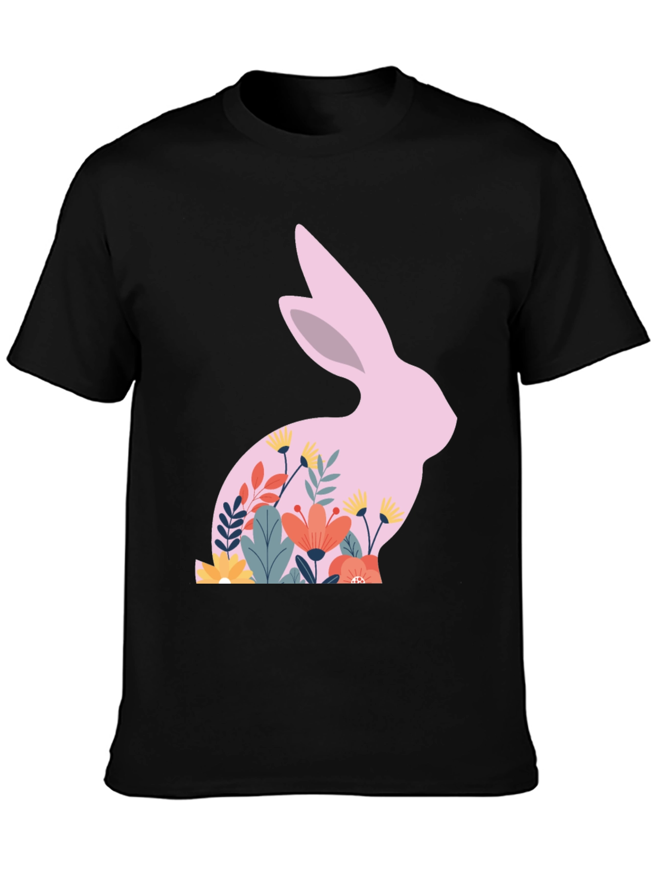 Floral Easter Bunny T-Shirt - Unisex