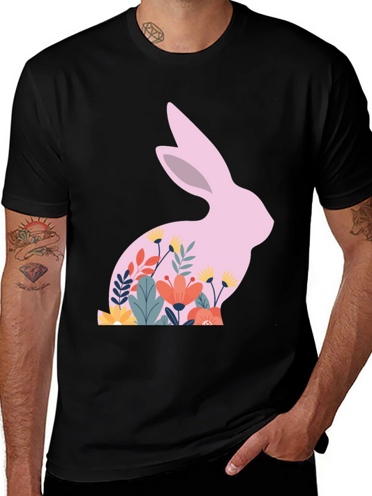 Floral Easter Bunny T-Shirt - Unisex
