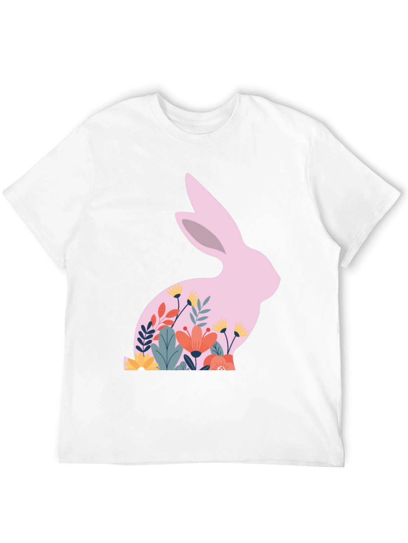 Floral Easter Bunny T-Shirt - Unisex