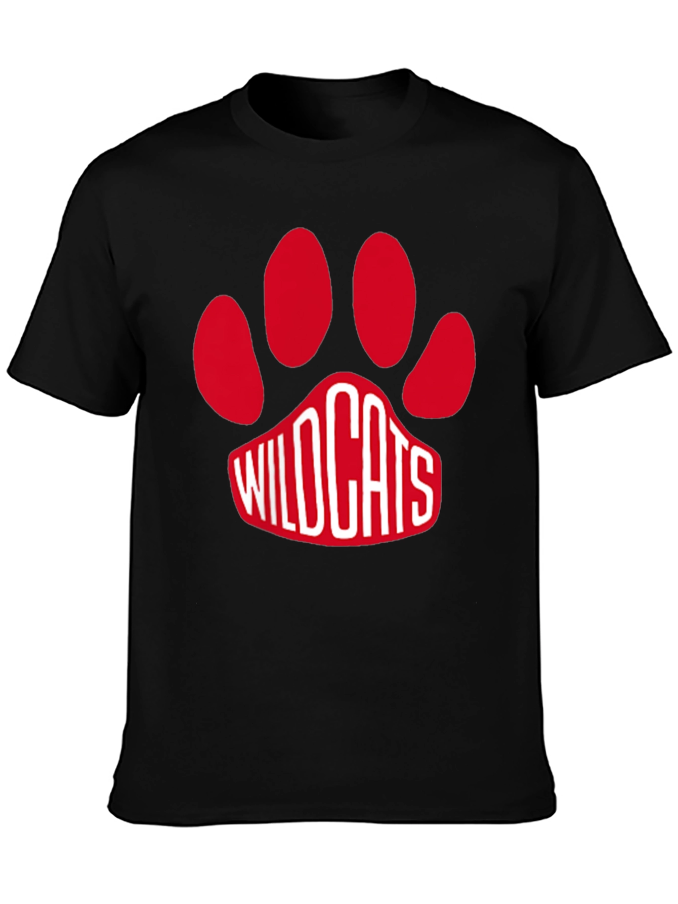 Wildcats Paw Print Graphic T-Shirt