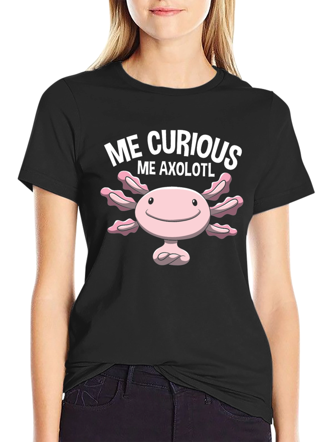 Cute Me Axolotl Graphic T-Shirt