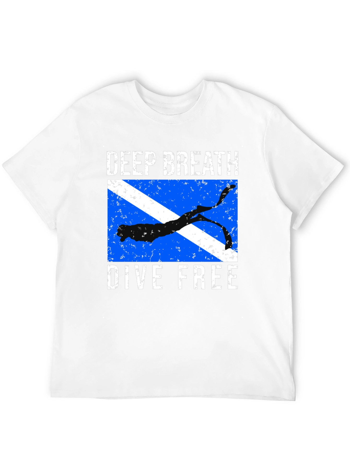 Deep Breath Dive Free T-Shirt Diver Design