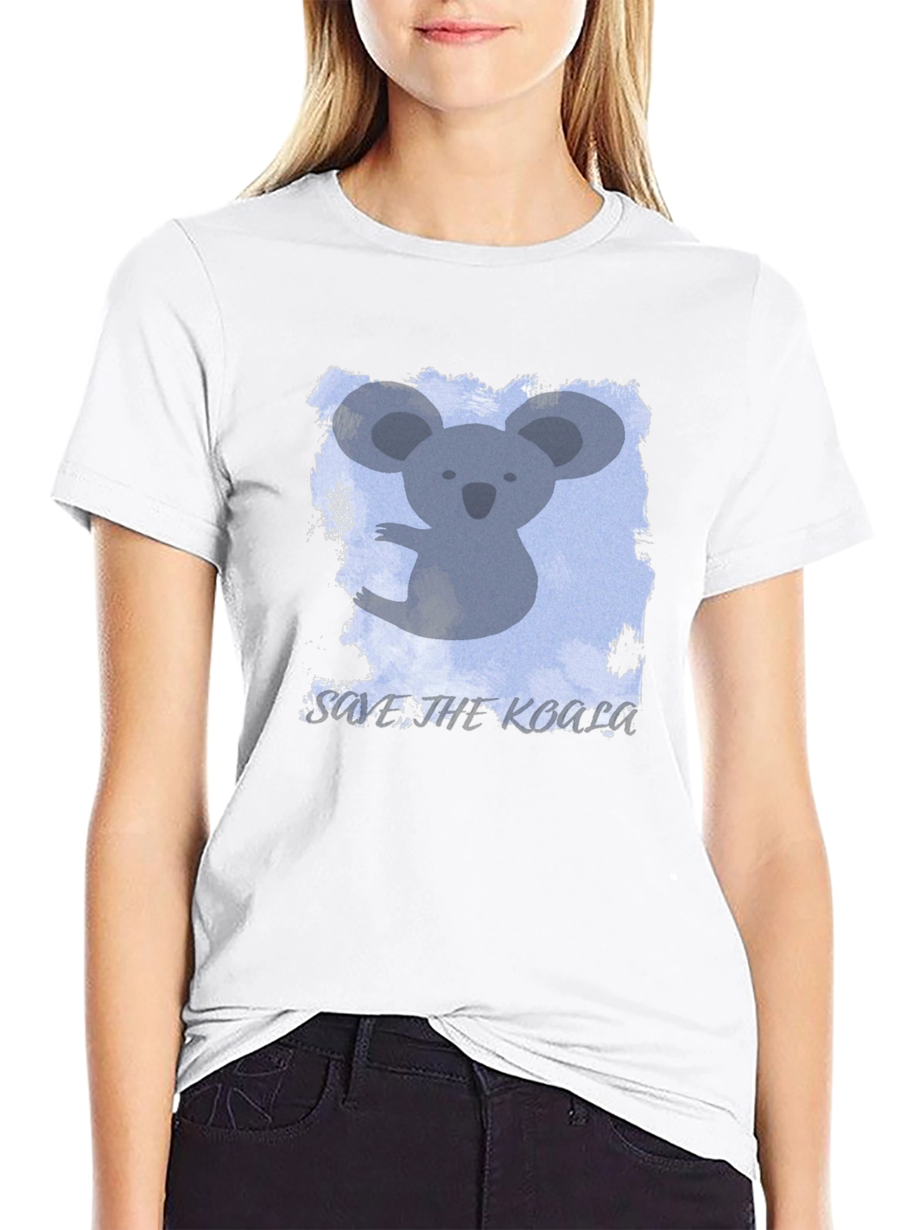 Save the Koala Black T-Shirt