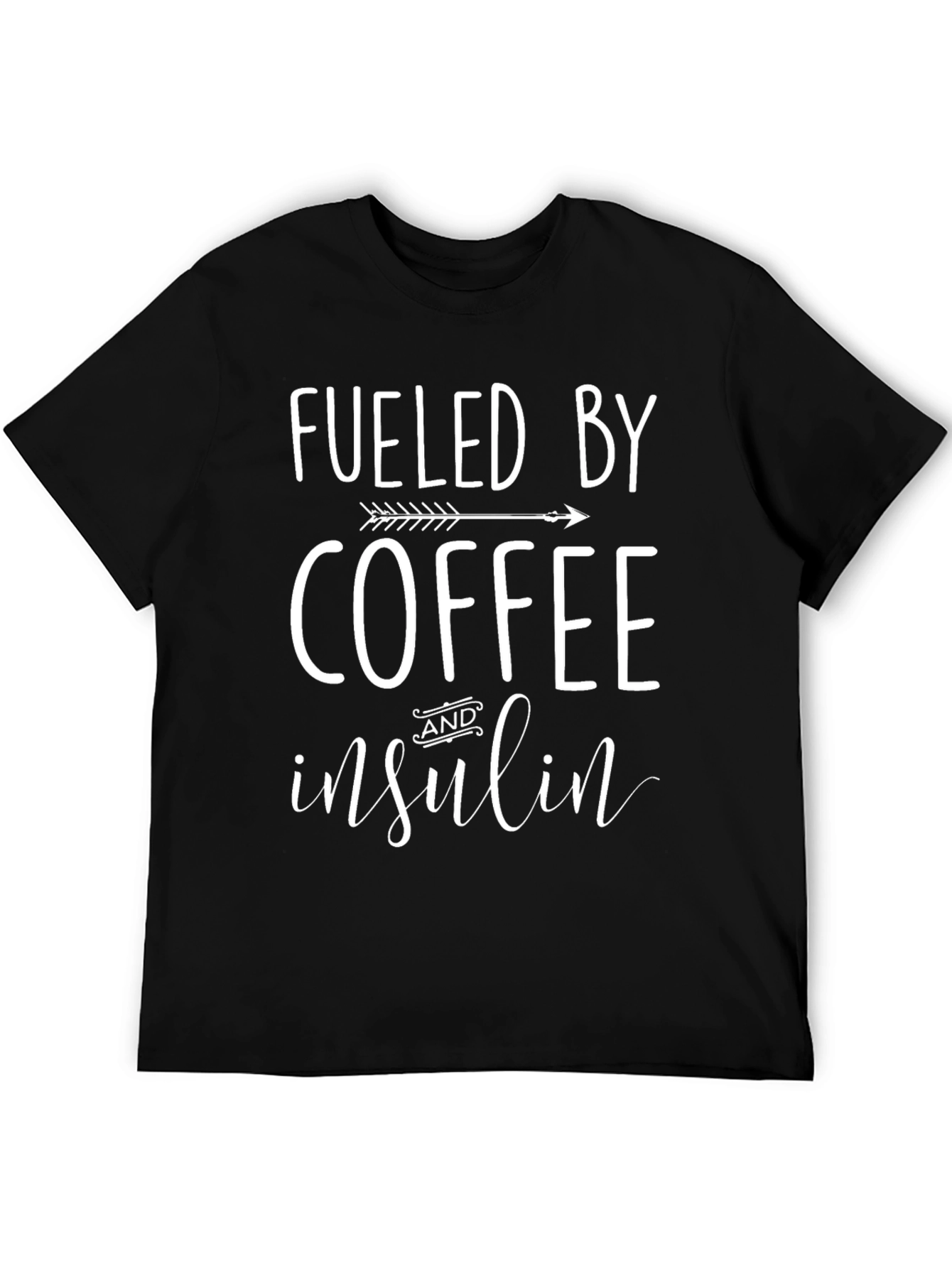 Fueled By Coffee and Insulin Funny T-Shirt
