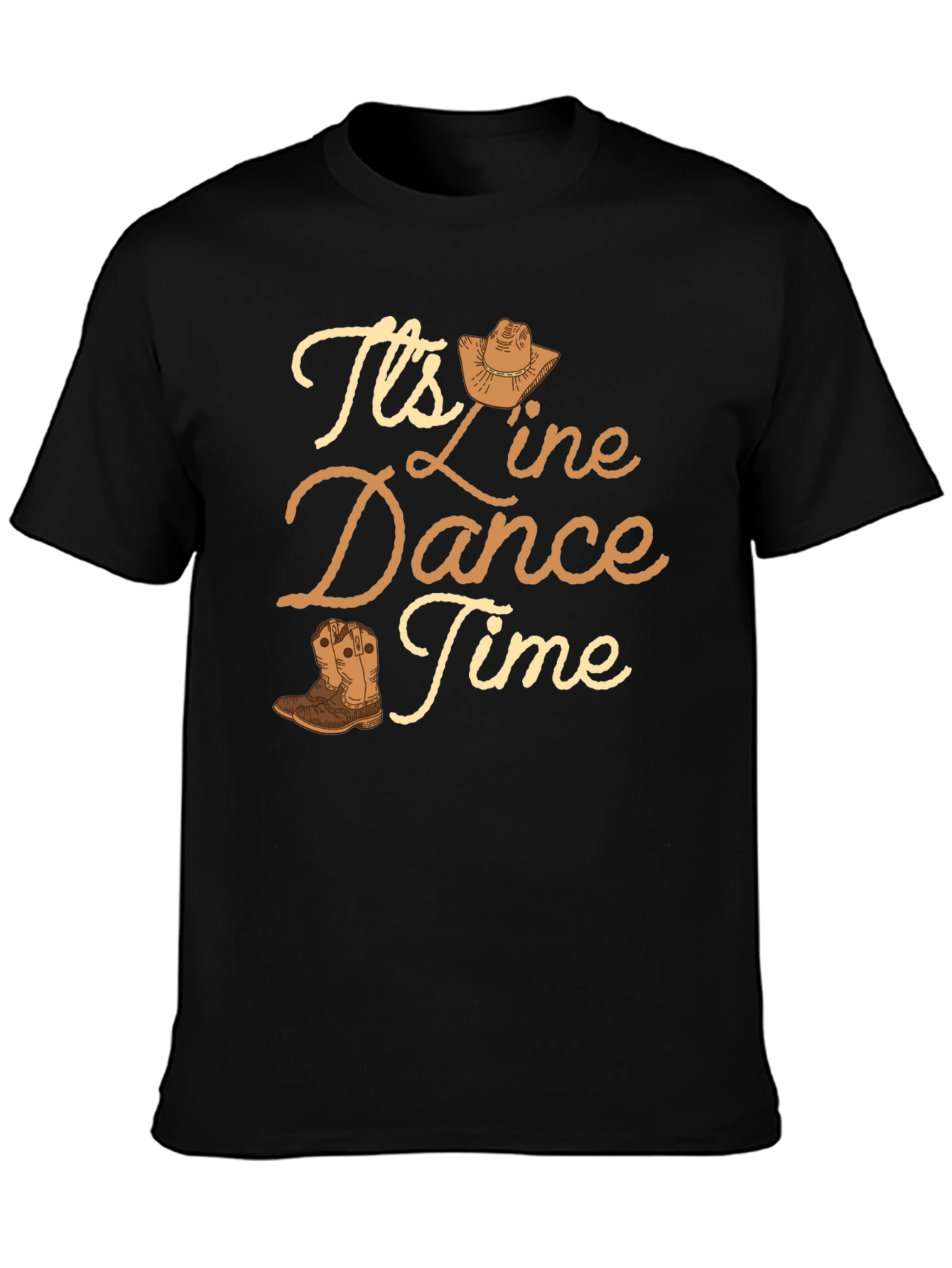 Line Dance Time T-Shirt - Western Theme