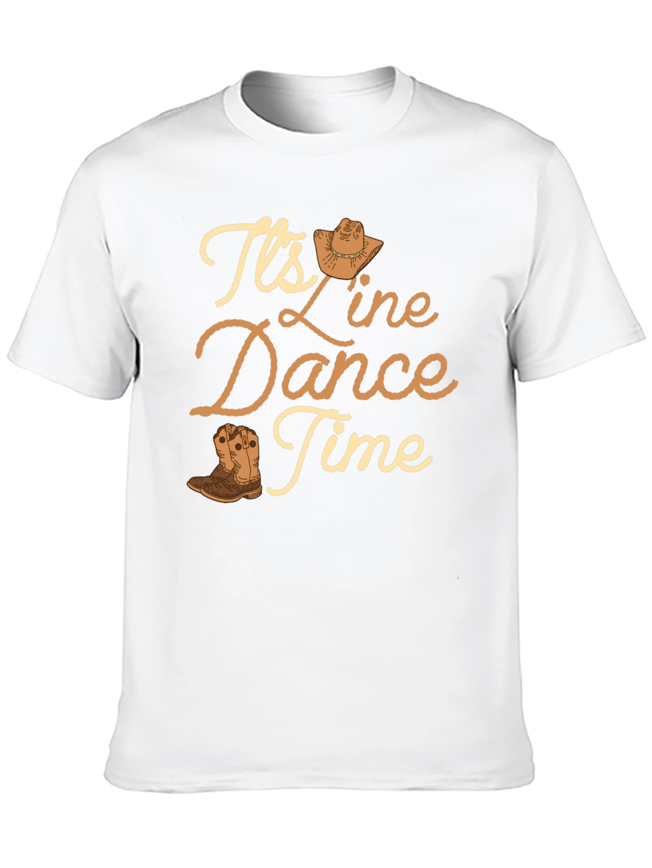 Line Dance Time T-Shirt - Western Theme