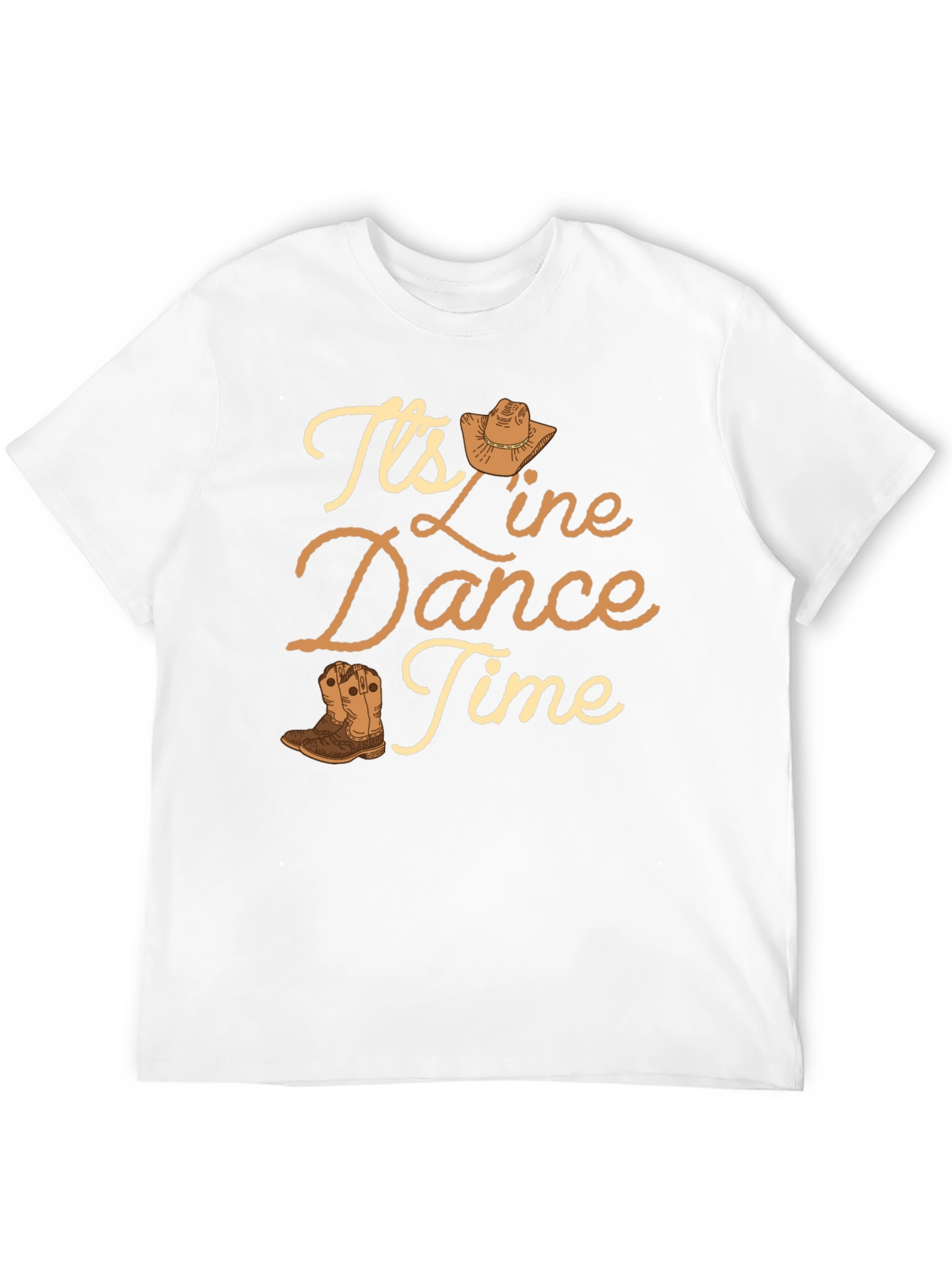 Line Dance Time T-Shirt - Western Theme