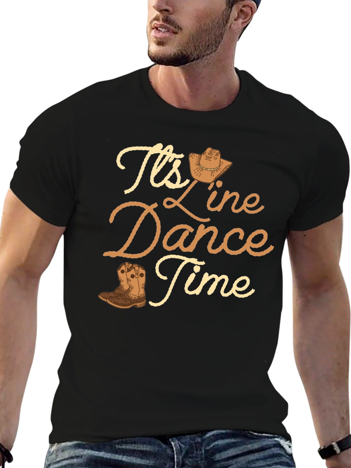 Line Dance Time T-Shirt - Western Theme