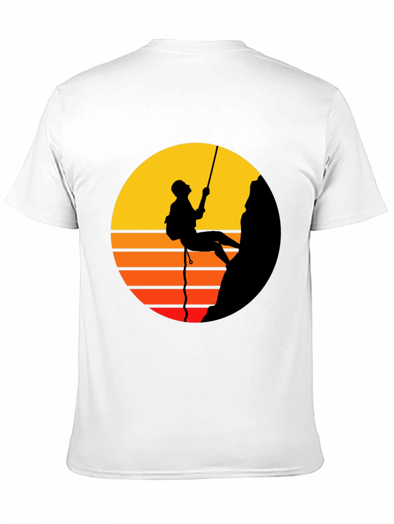Rock Climbing Graphic Tee - Black