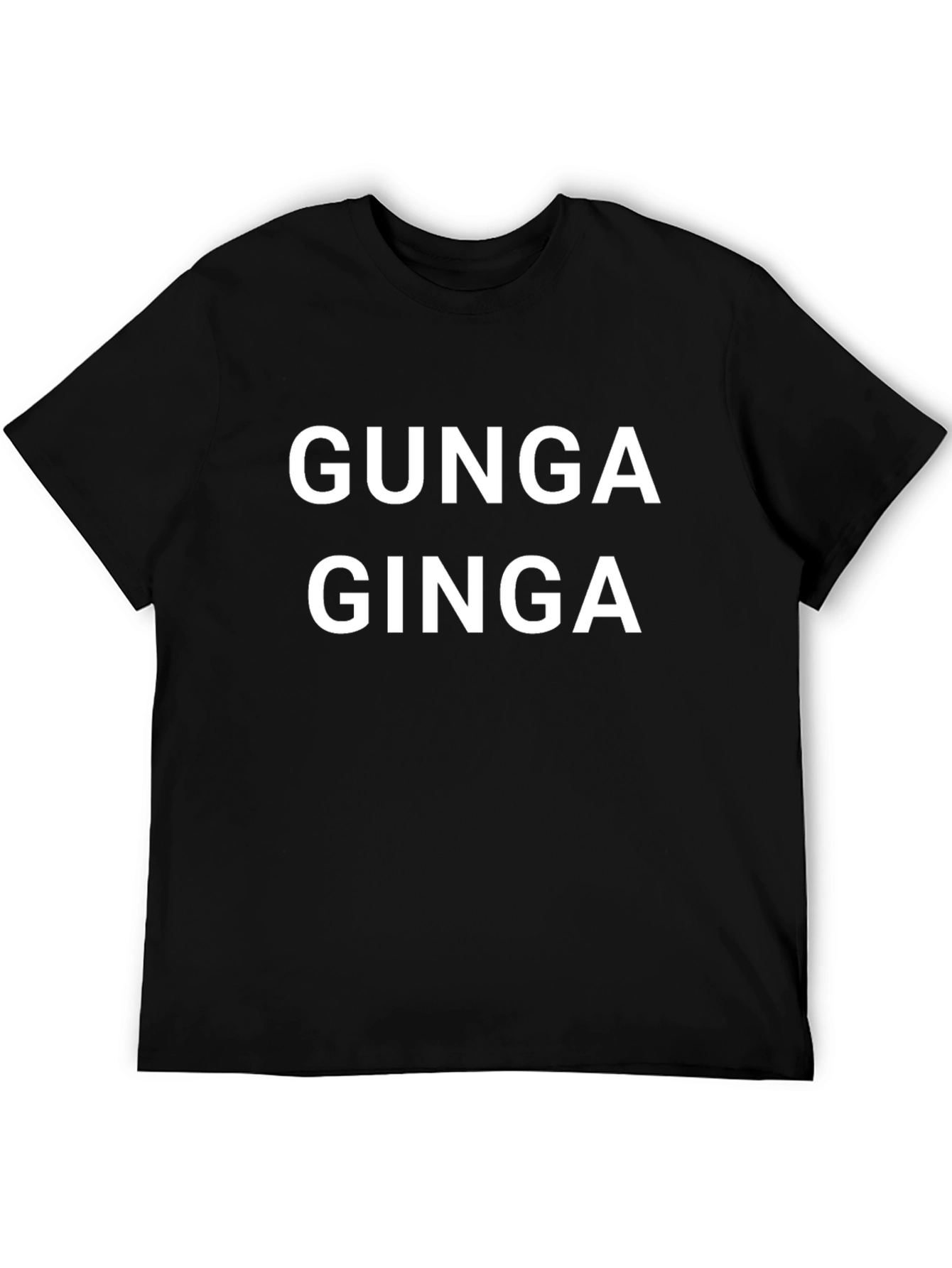 Gunga Ginga Graphic Tee - Casual Black T-Shirt