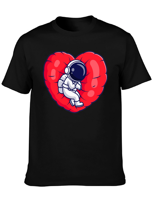 Astronaut Heart T-Shirt - Space Love Tee