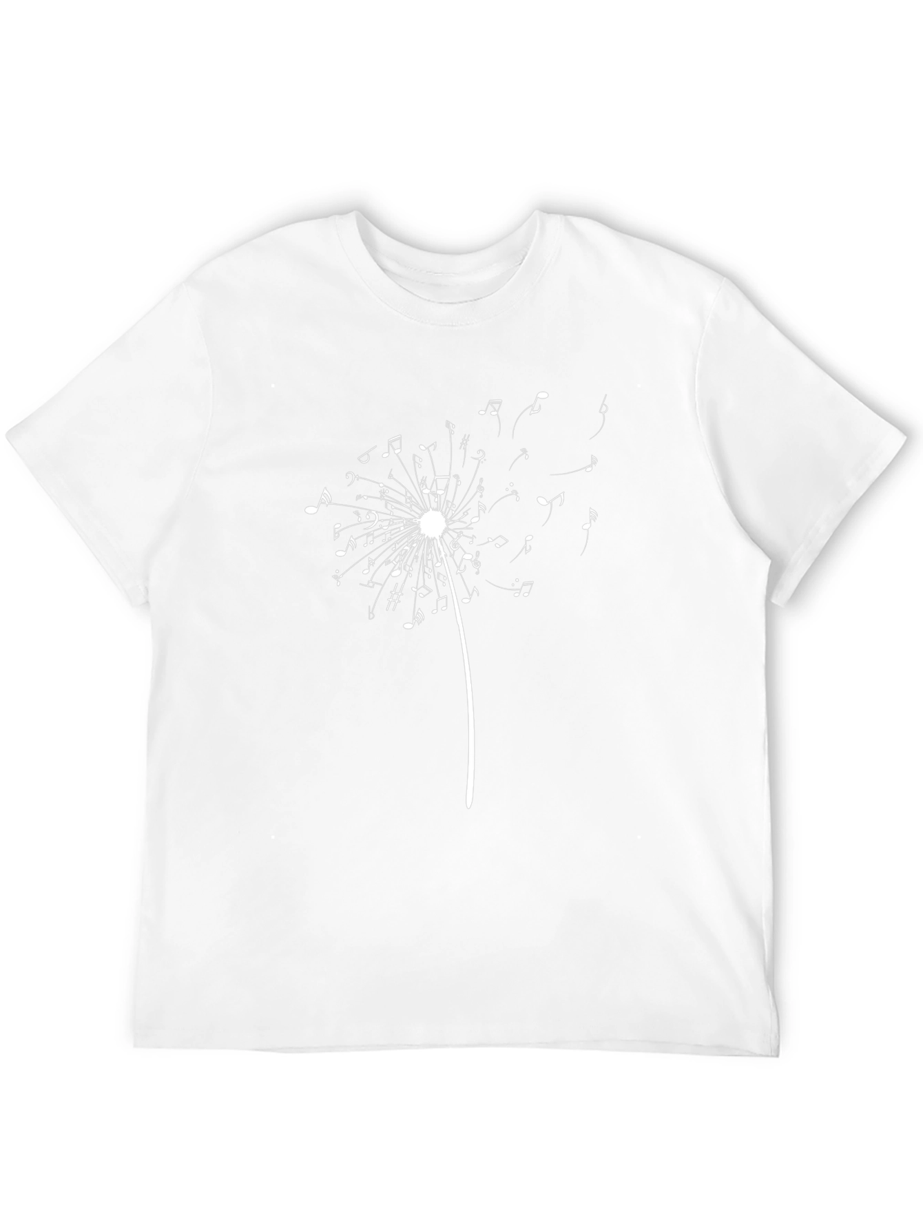 Musical Dandelion Black Tee - Express Yourself