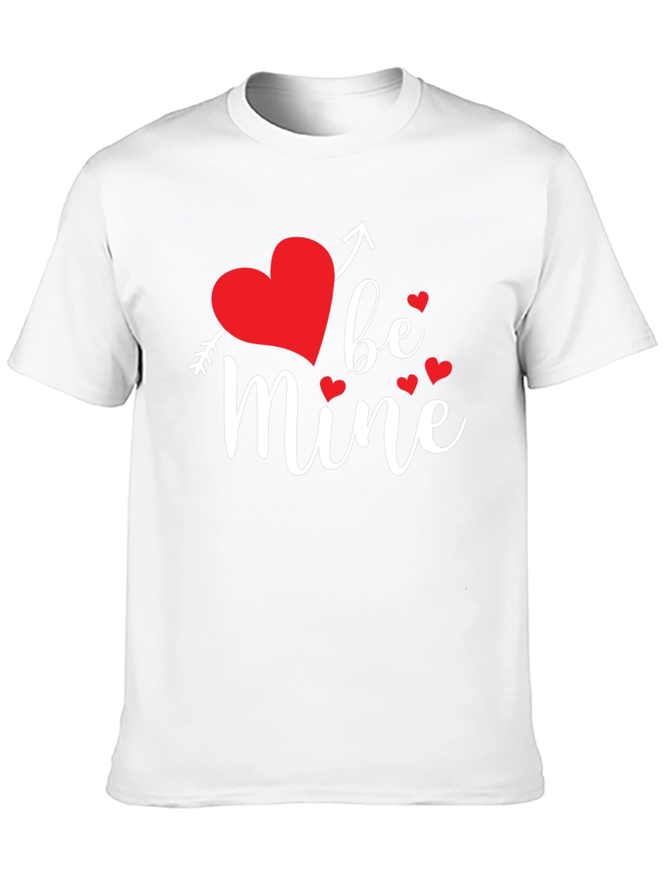 Be Mine Valentines Day Graphic Tee - Black