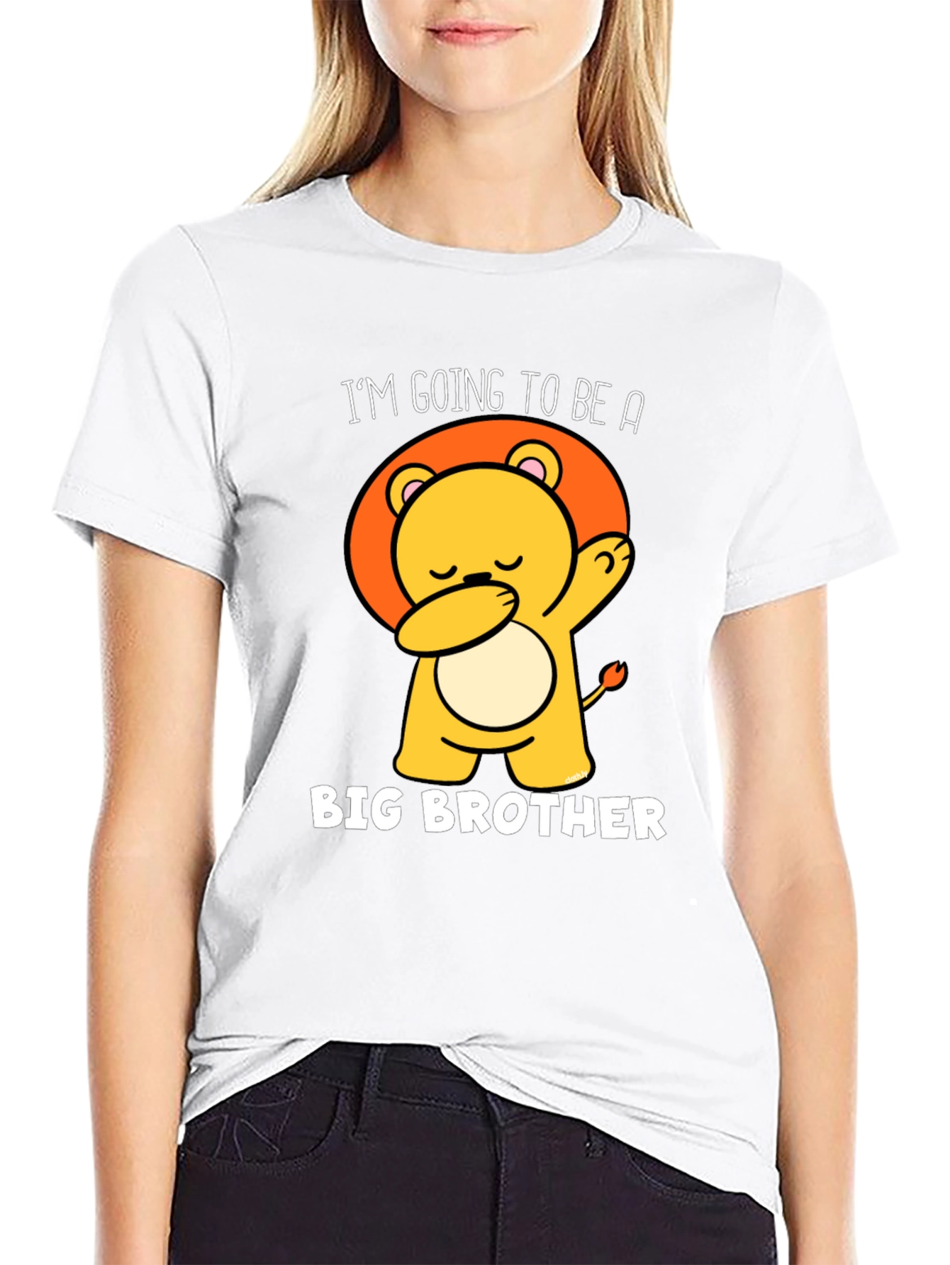 Big Brother Lion Graphic Tee - Black