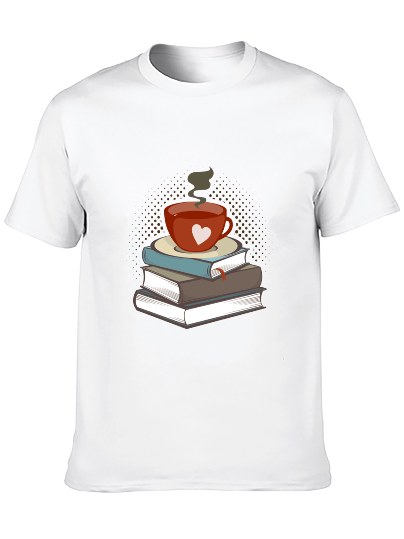 Book Lovers Tee: Coffee & Books Design