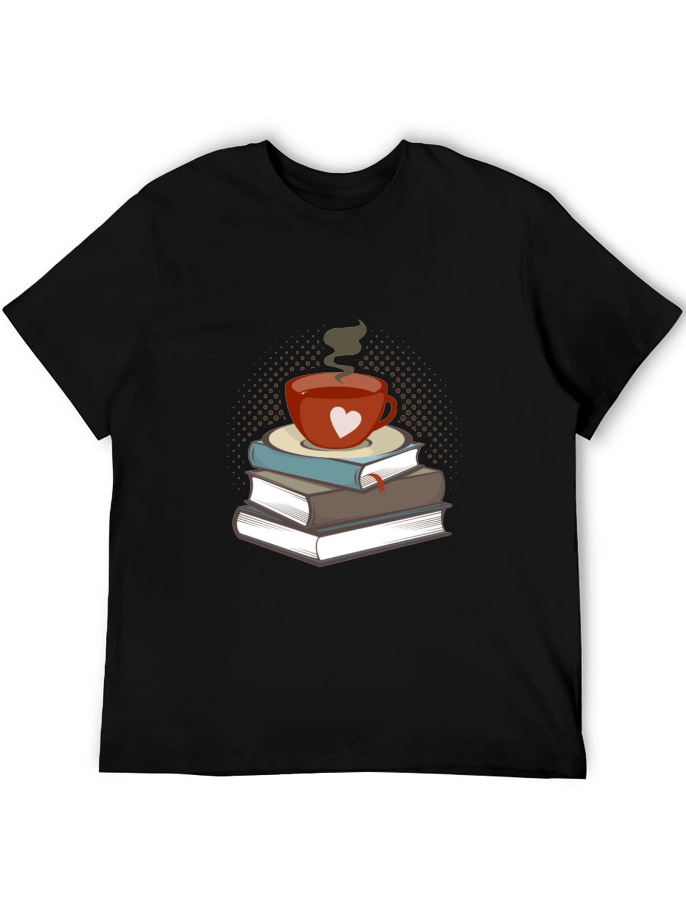 Book Lovers Tee: Coffee & Books Design