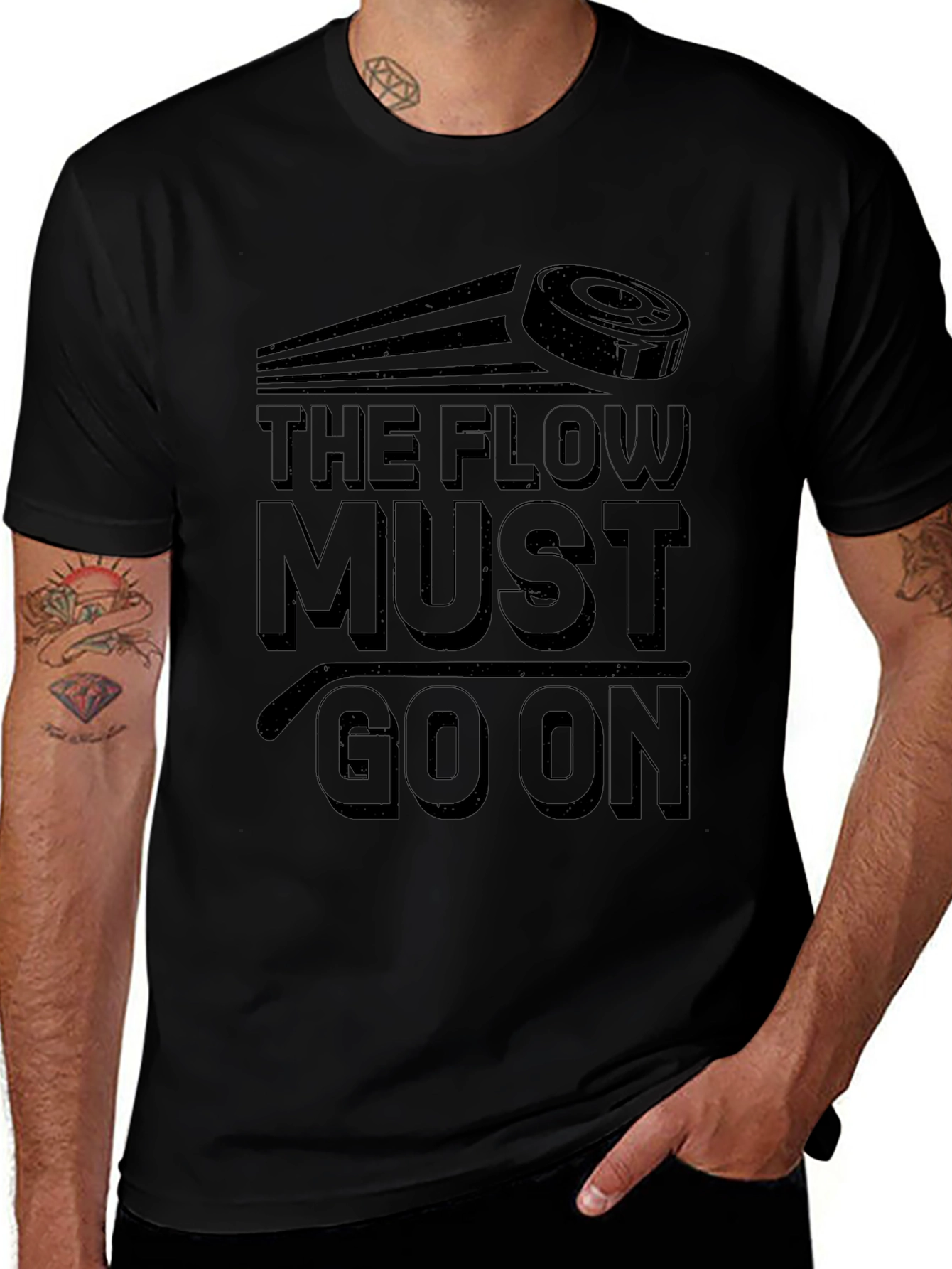 The Flow Must Go On Hockey T-Shirt