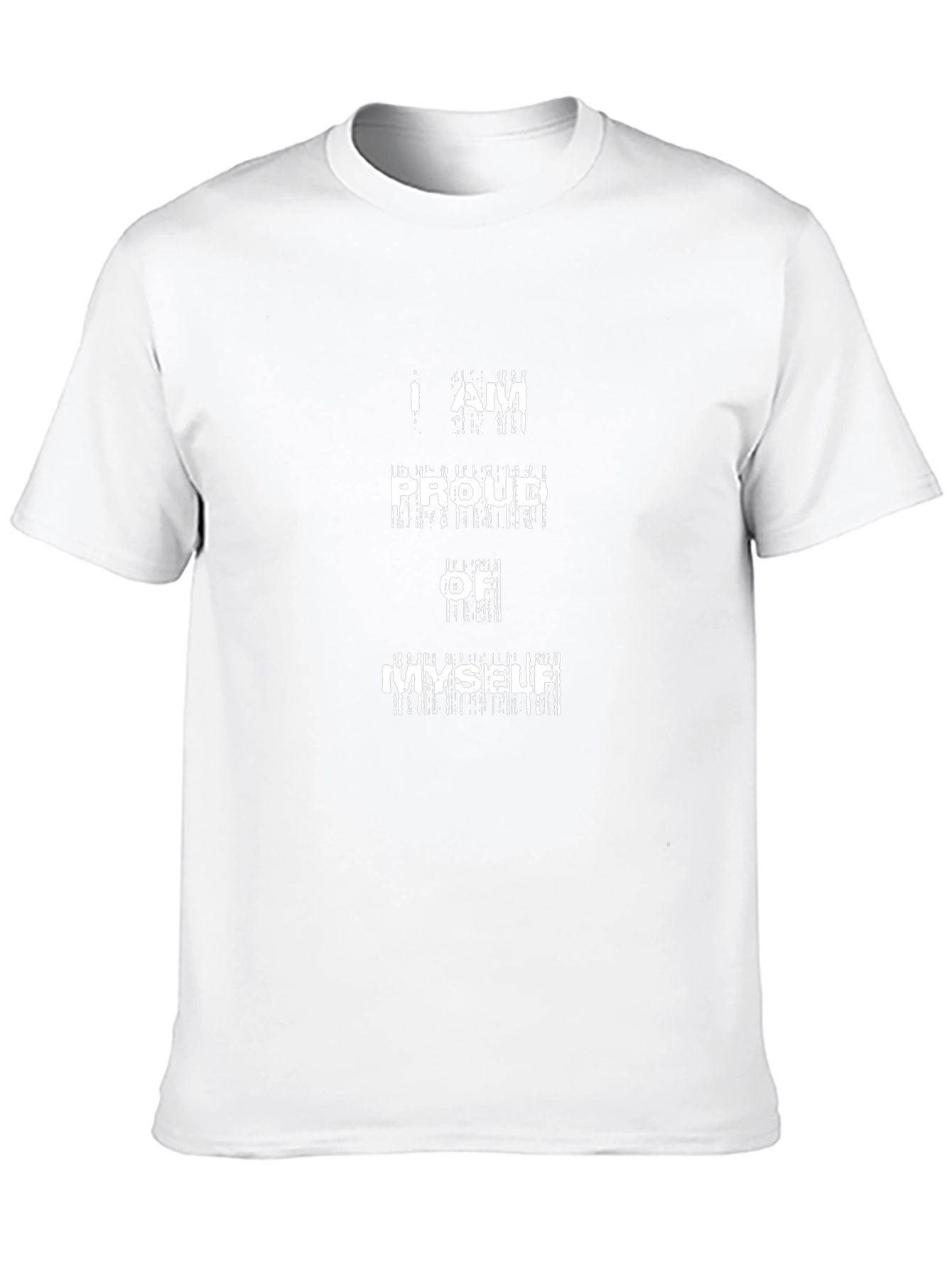 I Am Proud of Myself Graphic T-Shirt - Black